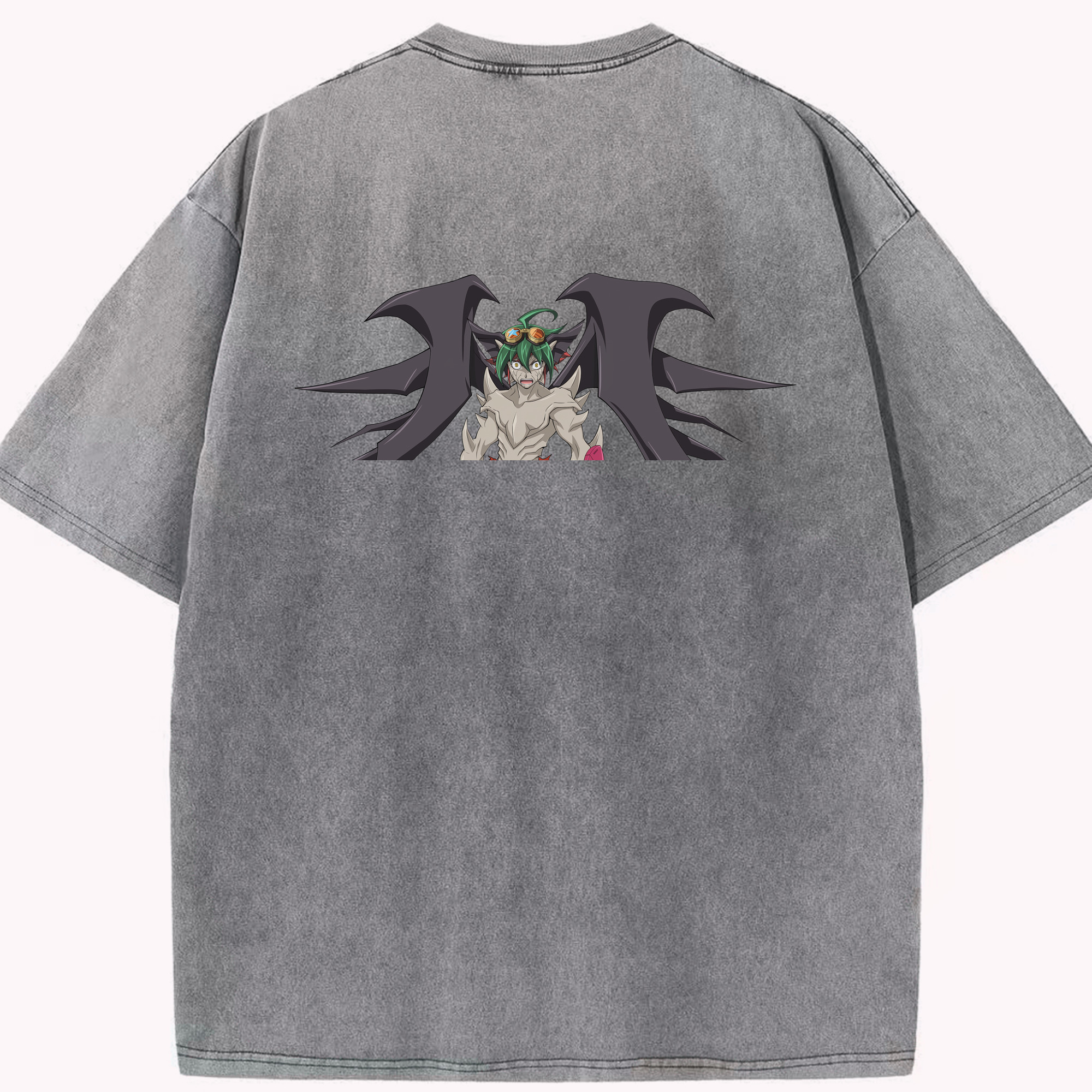 （画像用） 遊☆戯☆王 Yu-Gi-Oh! 綿100% ヴィンテージ風 半袖Tシャツ（背面プリント）
