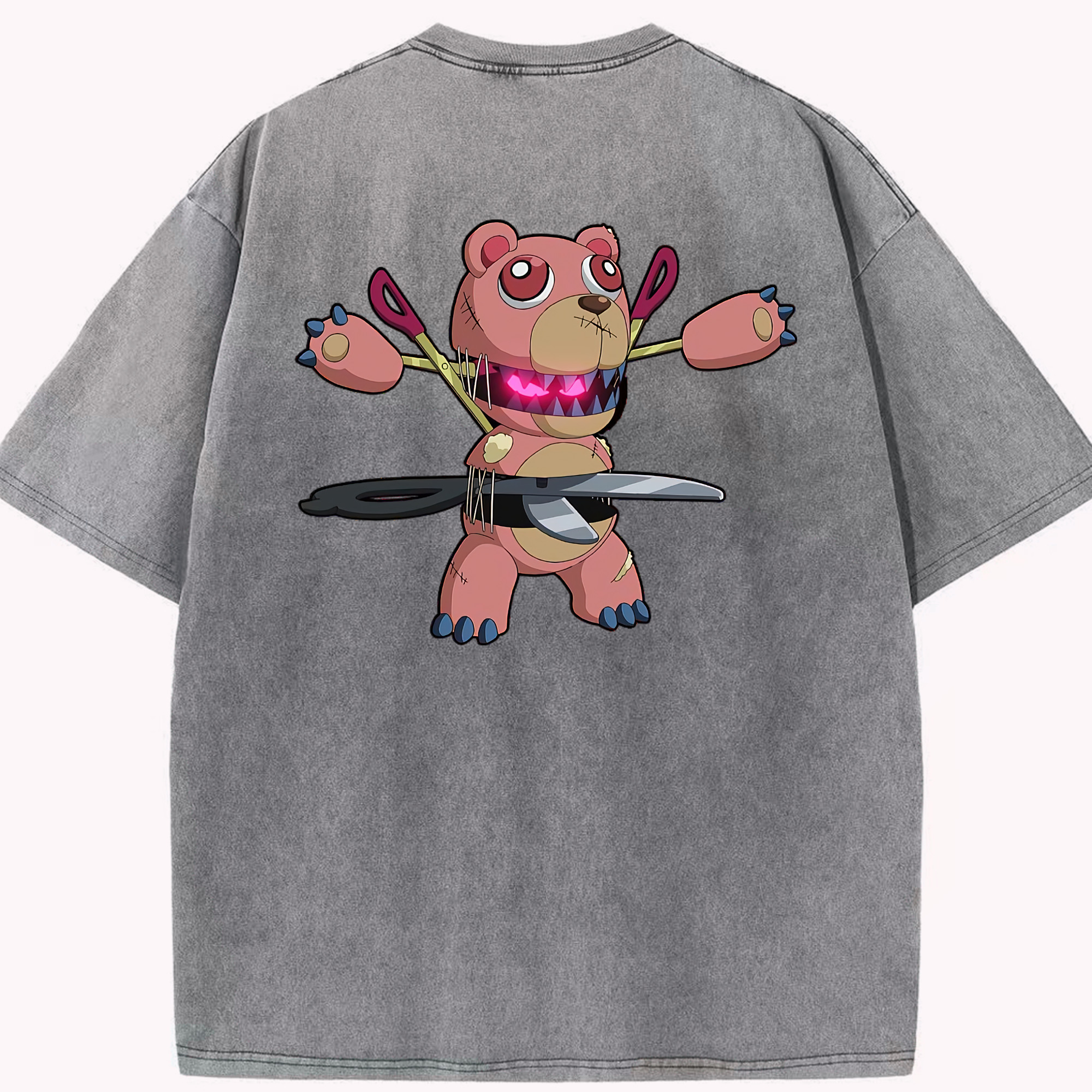 （画像用） 遊☆戯☆王 Yu-Gi-Oh! 綿100% ヴィンテージ風 半袖Tシャツ（背面プリント）