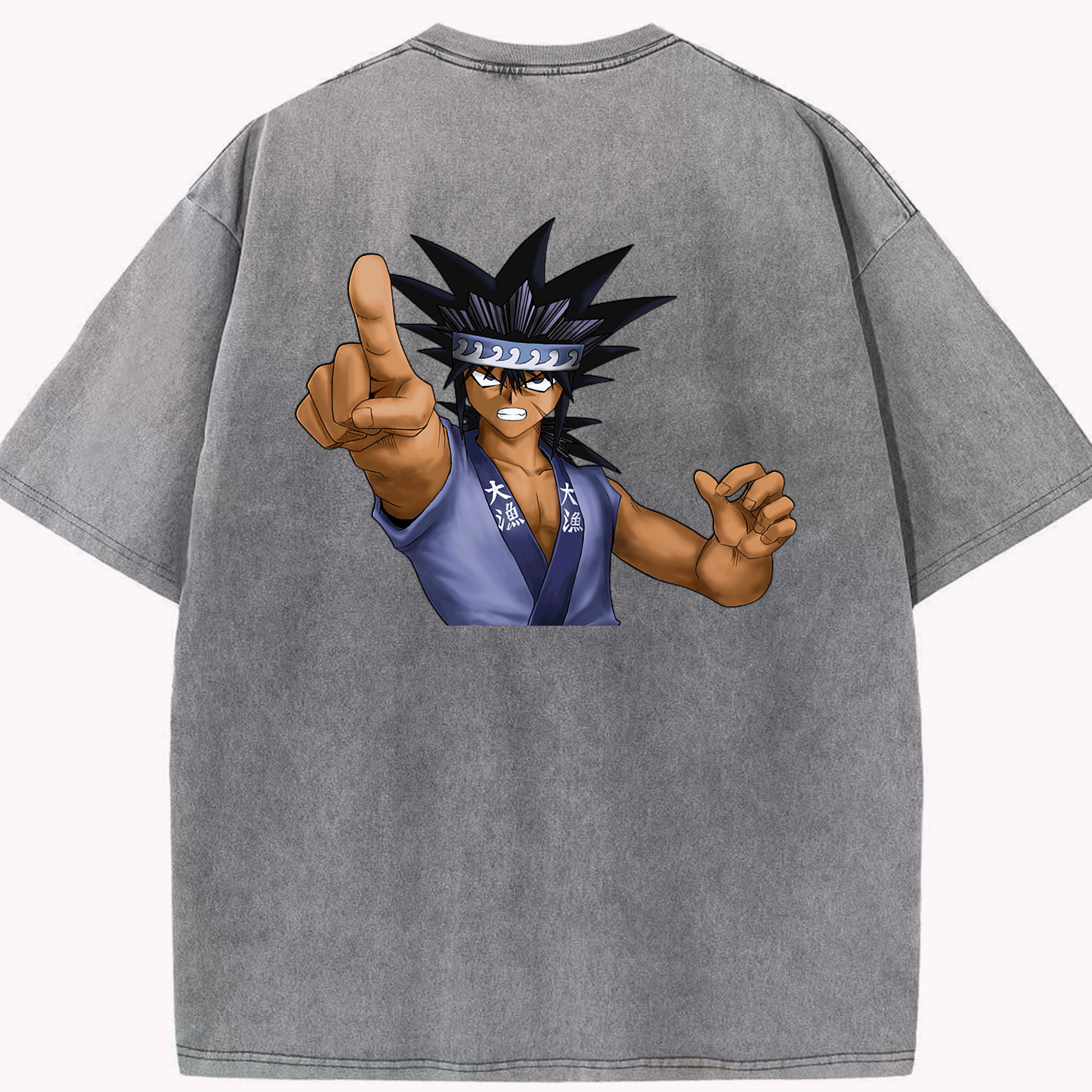 （画像用） 遊☆戯☆王 Yu-Gi-Oh! 綿100% ヴィンテージ風 半袖Tシャツ（背面プリント）