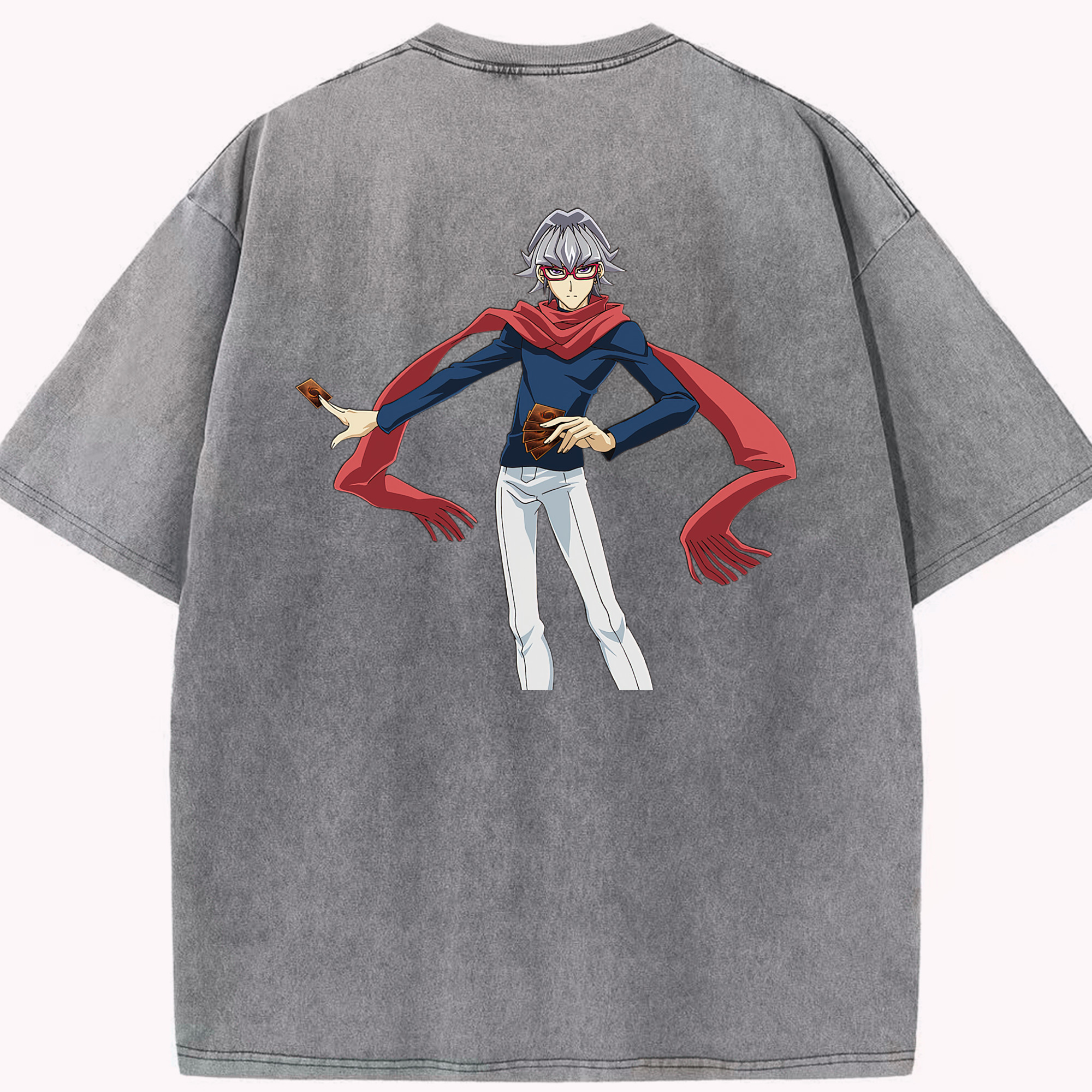 （画像用） 遊☆戯☆王 Yu-Gi-Oh! 綿100% ヴィンテージ風 半袖Tシャツ（背面プリント）
