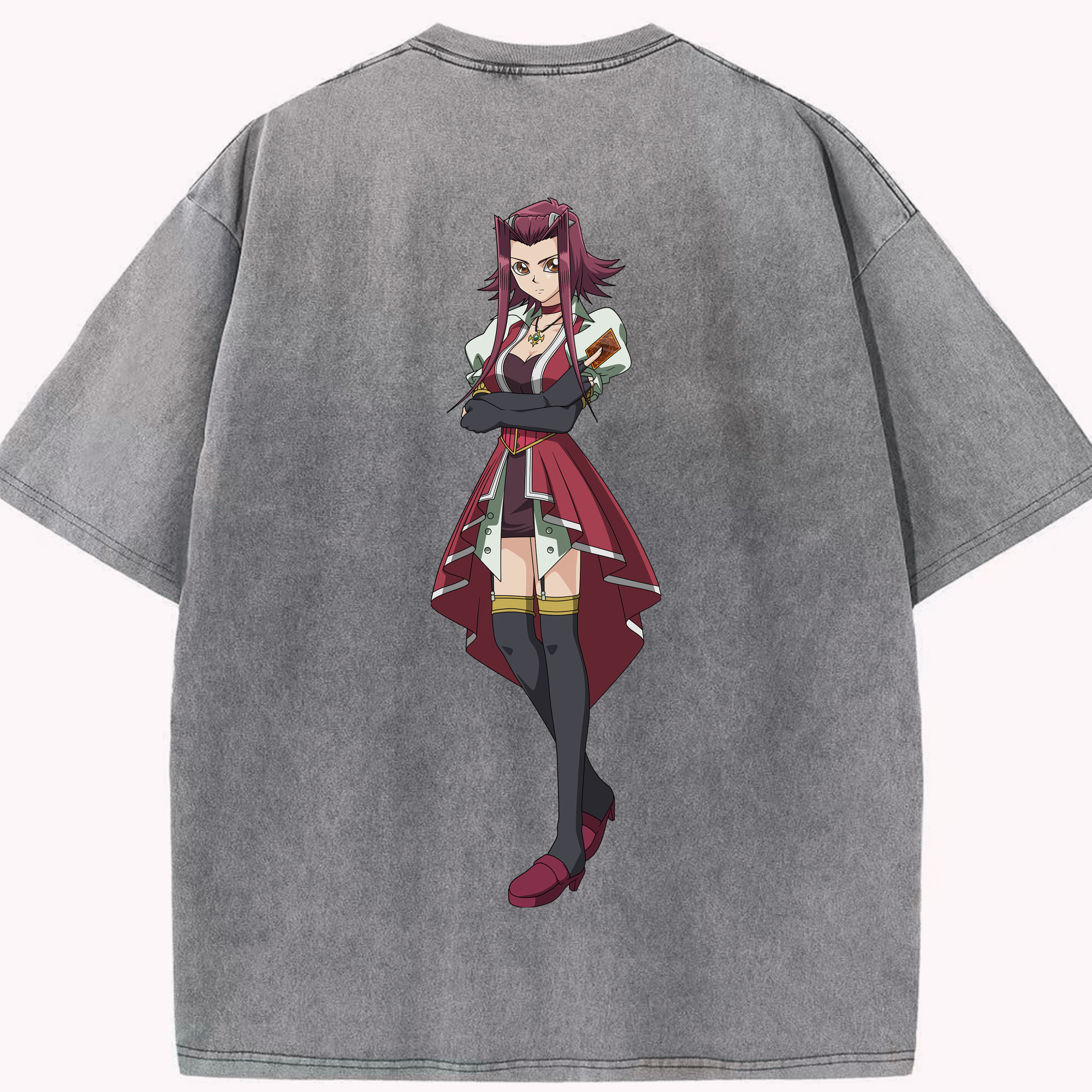 （画像用） 遊☆戯☆王 Yu-Gi-Oh! 綿100% ヴィンテージ風 半袖Tシャツ（背面プリント）