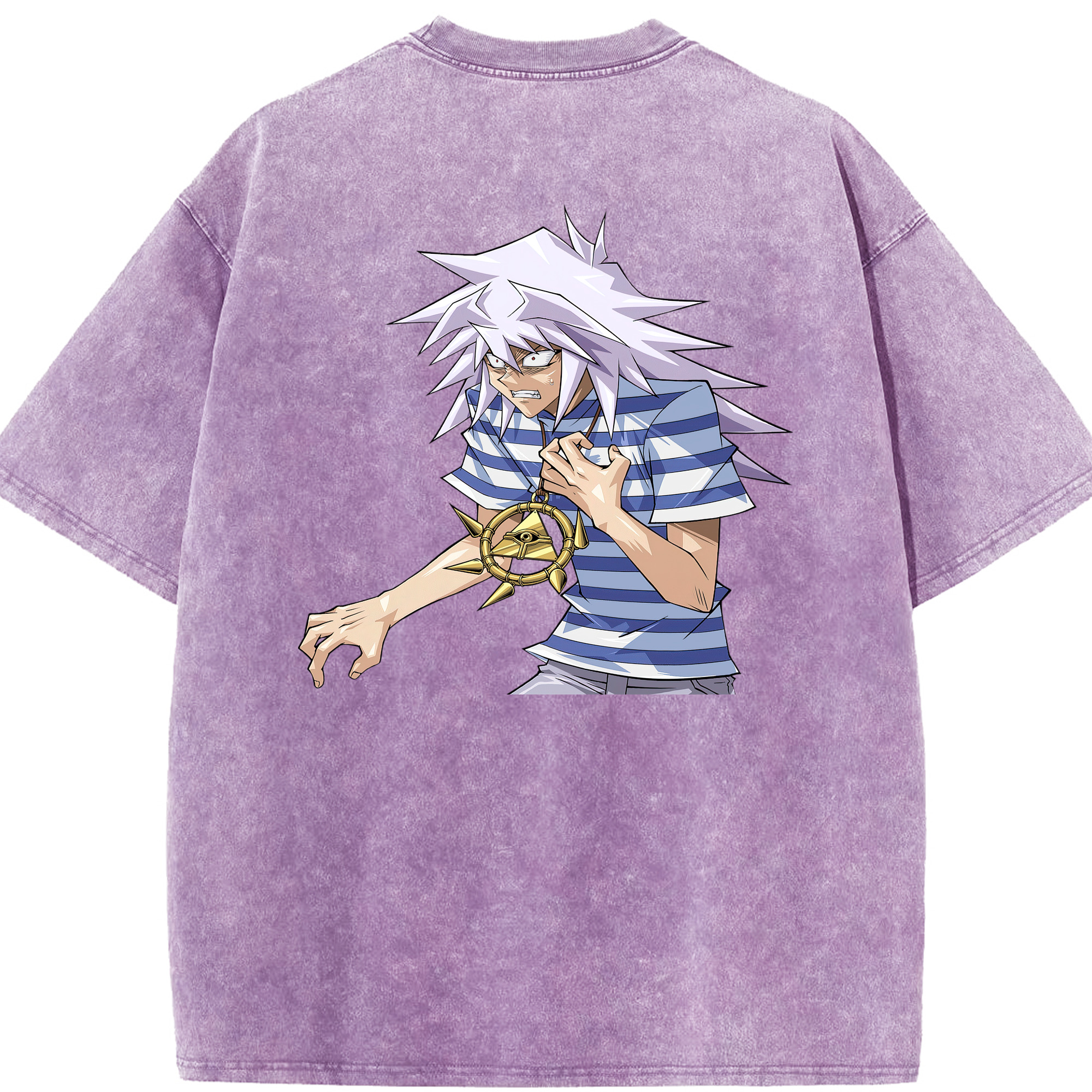 （画像用） 遊☆戯☆王 Yu-Gi-Oh! 綿100% ヴィンテージ風 半袖Tシャツ（背面プリント）