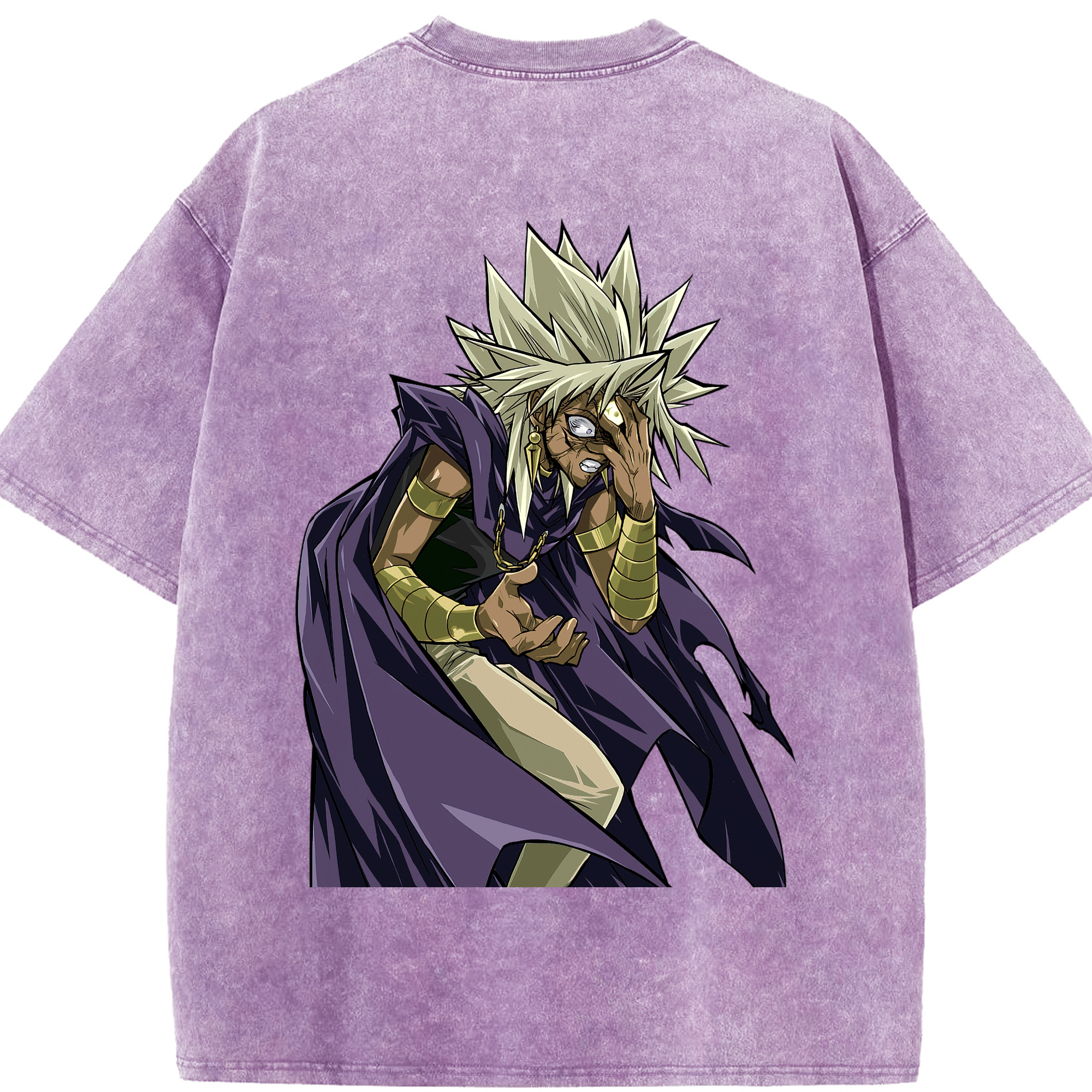 （画像用） 遊☆戯☆王 Yu-Gi-Oh! 綿100% ヴィンテージ風 半袖Tシャツ（背面プリント）