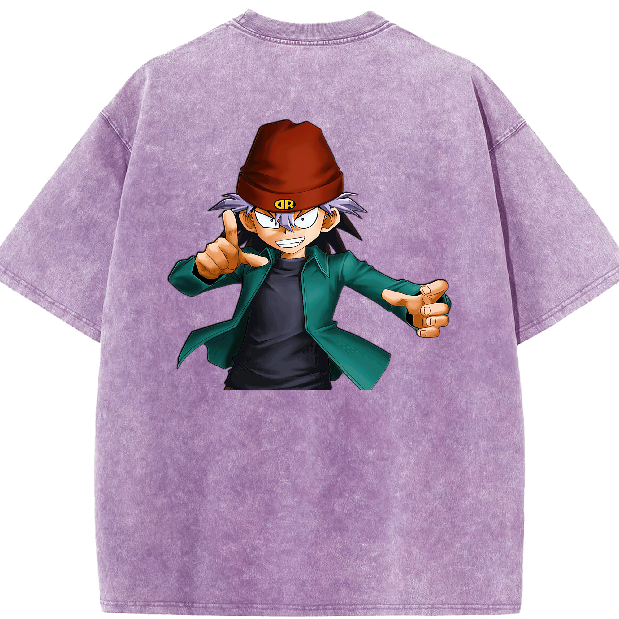 （画像用） 遊☆戯☆王 Yu-Gi-Oh! 綿100% ヴィンテージ風 半袖Tシャツ（背面プリント）