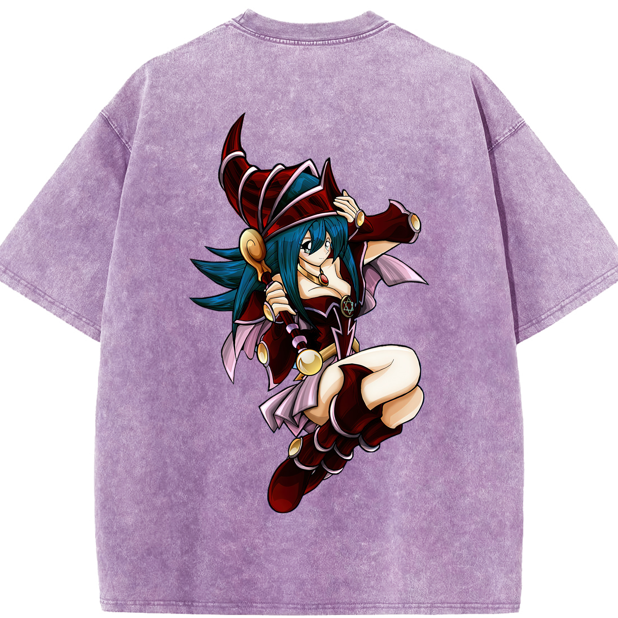 （画像用） 遊☆戯☆王 Yu-Gi-Oh! 綿100% ヴィンテージ風 半袖Tシャツ（背面プリント）