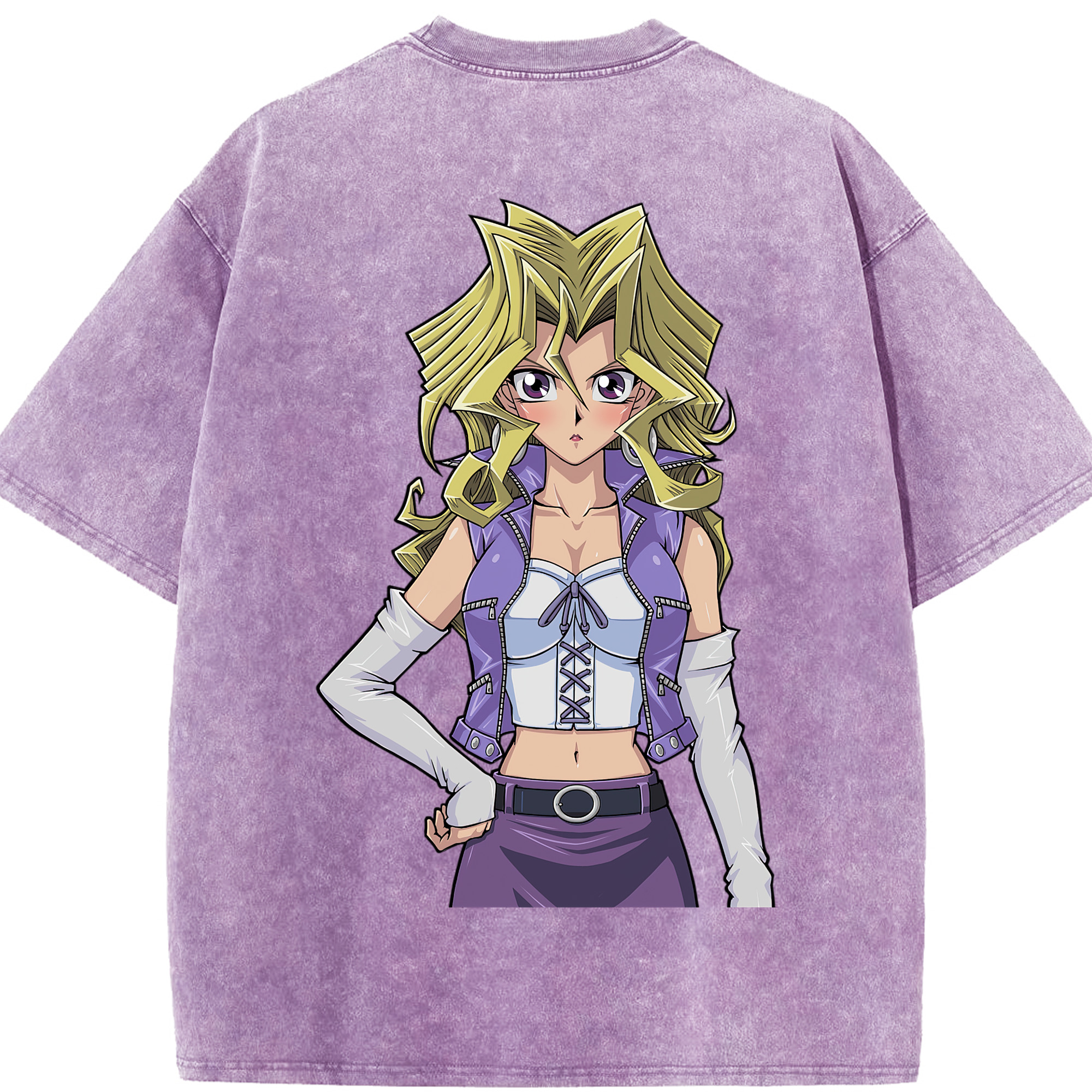 （画像用） 遊☆戯☆王 Yu-Gi-Oh! 綿100% ヴィンテージ風 半袖Tシャツ（背面プリント）