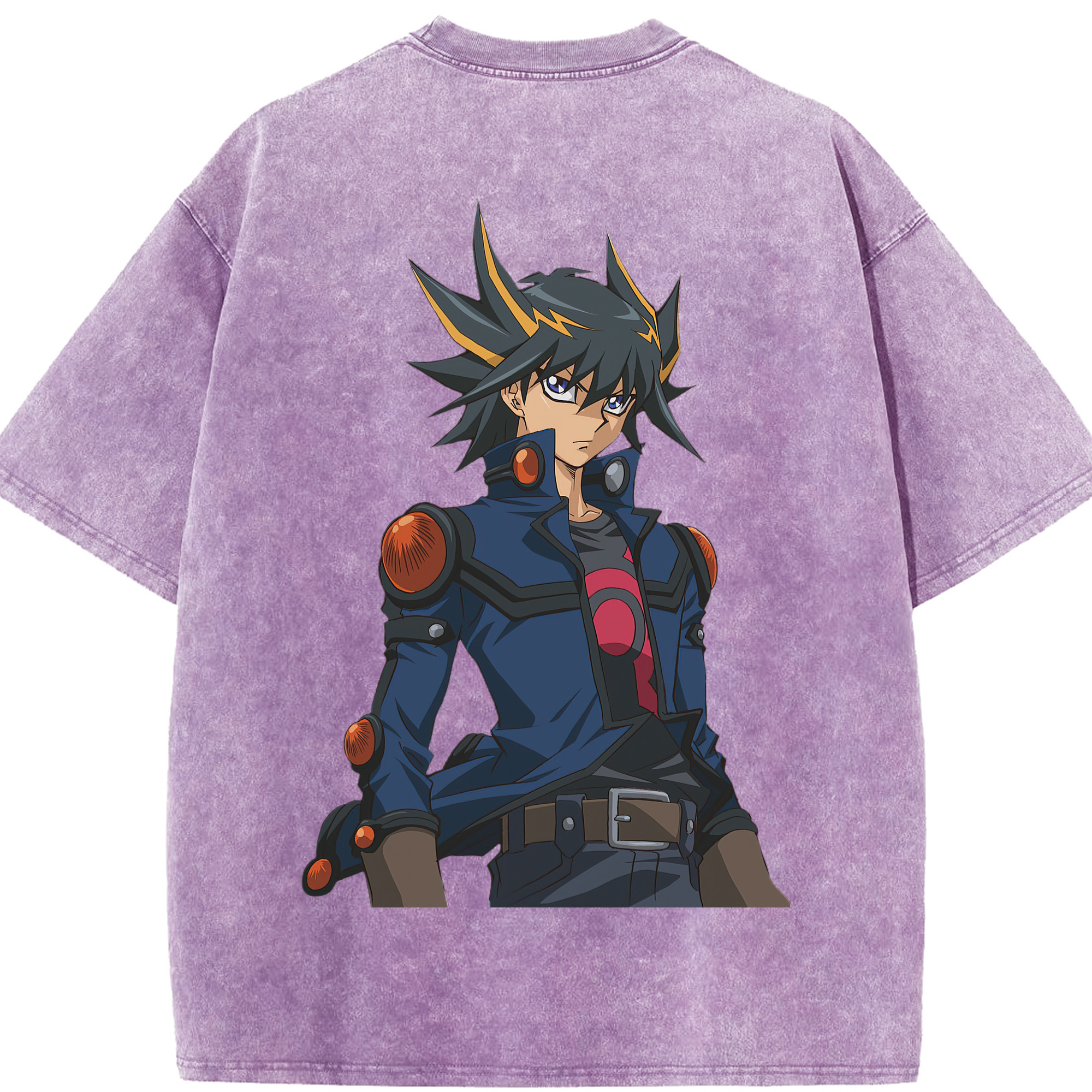 （画像用） 遊☆戯☆王 Yu-Gi-Oh! 綿100% ヴィンテージ風 半袖Tシャツ（背面プリント）