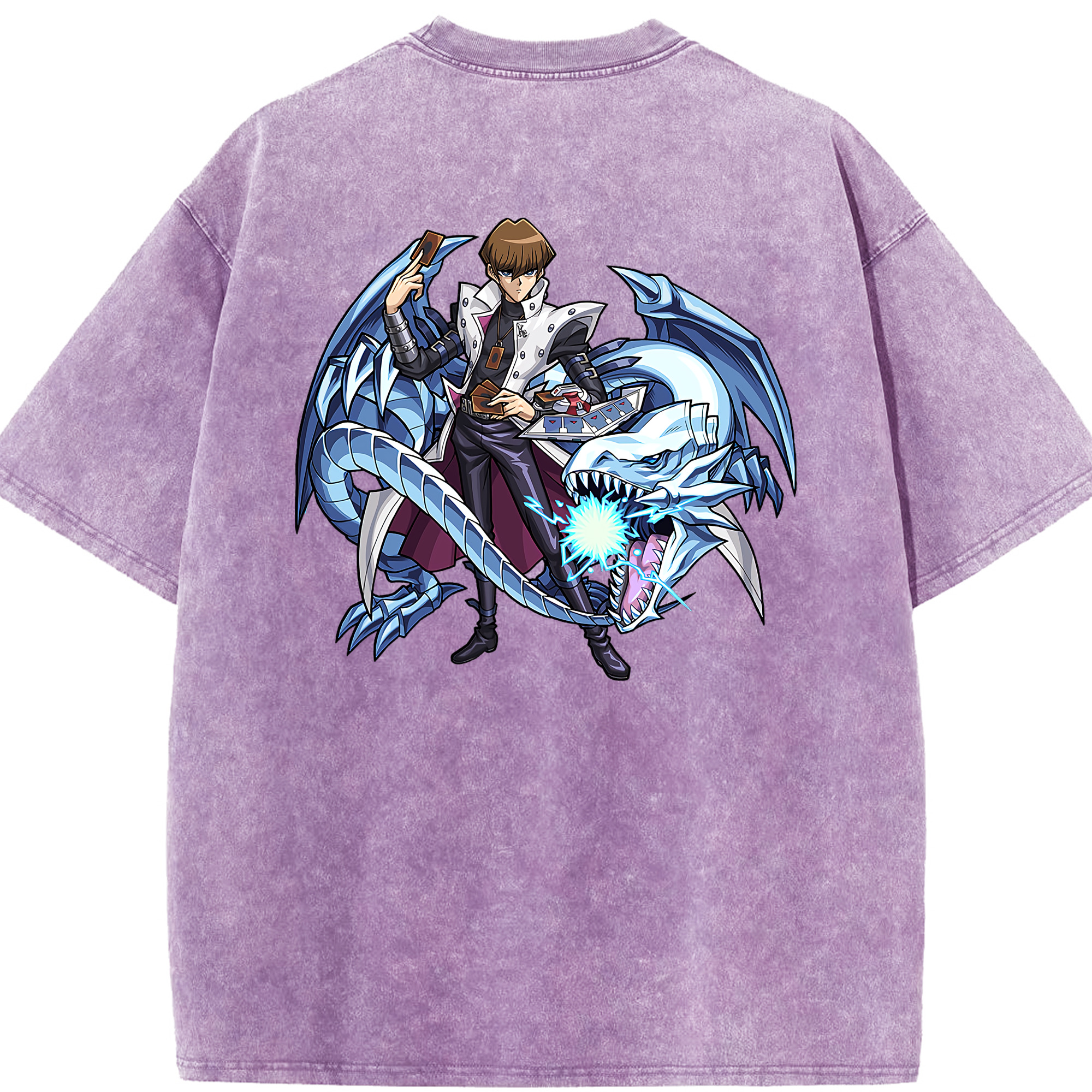 （画像用） 遊☆戯☆王 Yu-Gi-Oh! 綿100% ヴィンテージ風 半袖Tシャツ（背面プリント）
