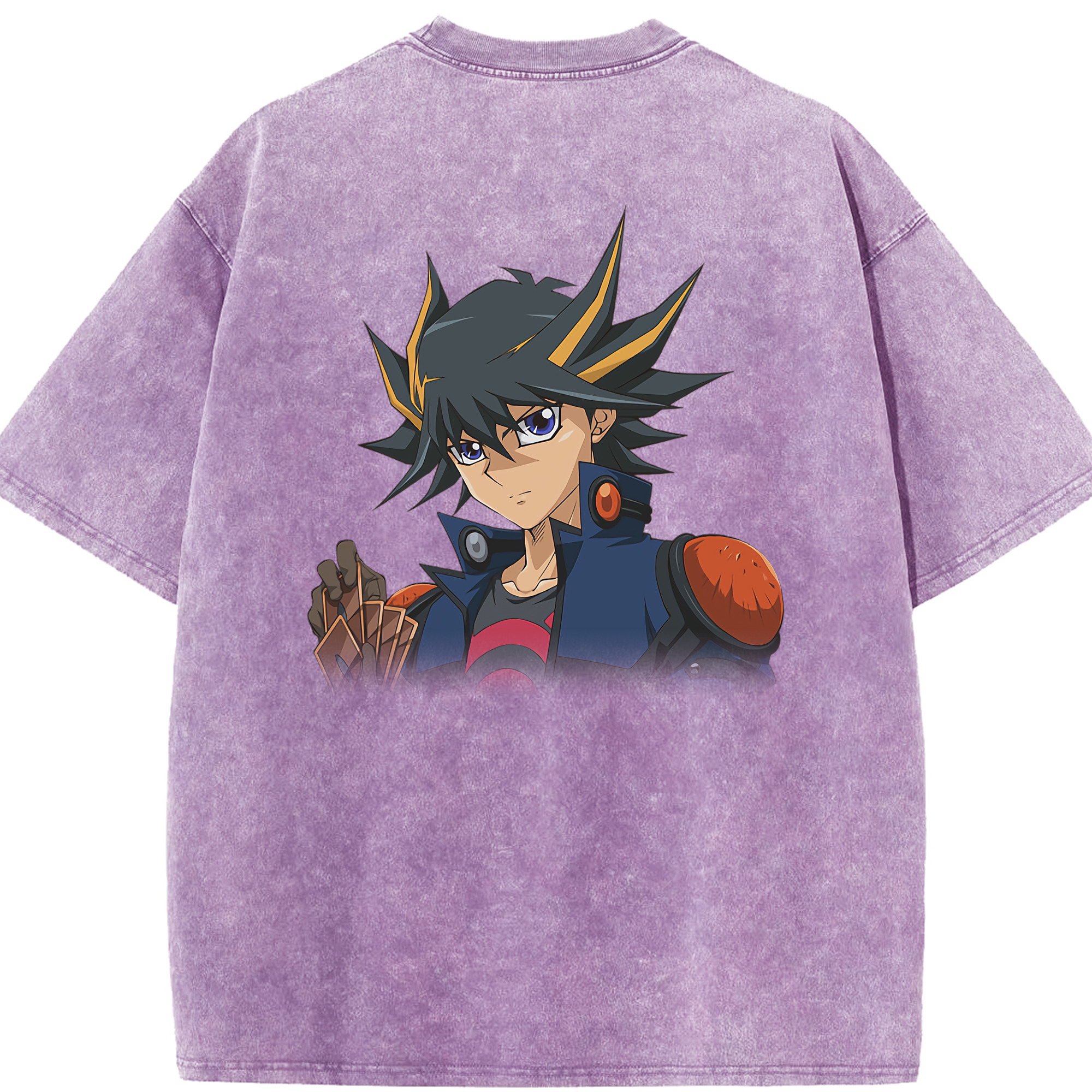 （画像用） 遊☆戯☆王 Yu-Gi-Oh! 綿100% ヴィンテージ風 半袖Tシャツ（背面プリント）