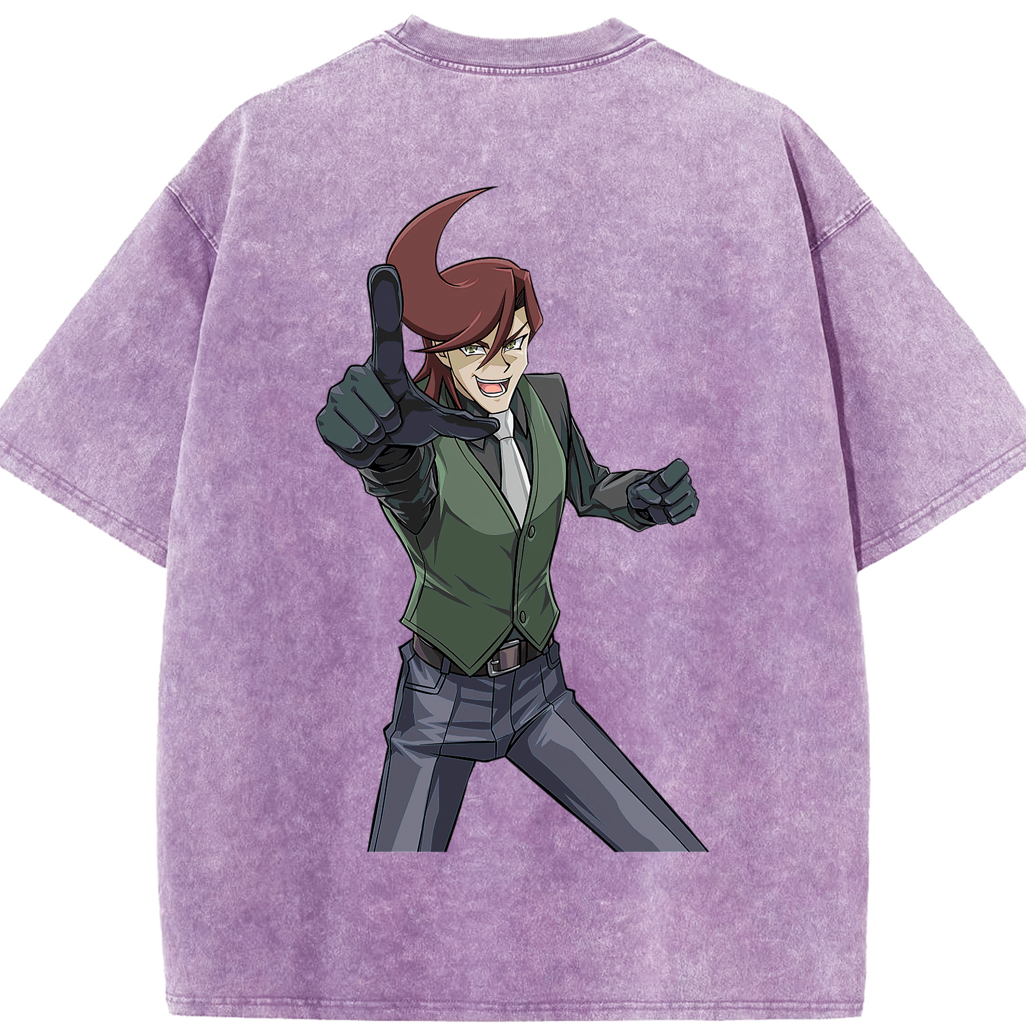 （画像用） 遊☆戯☆王 Yu-Gi-Oh! 綿100% ヴィンテージ風 半袖Tシャツ（背面プリント）