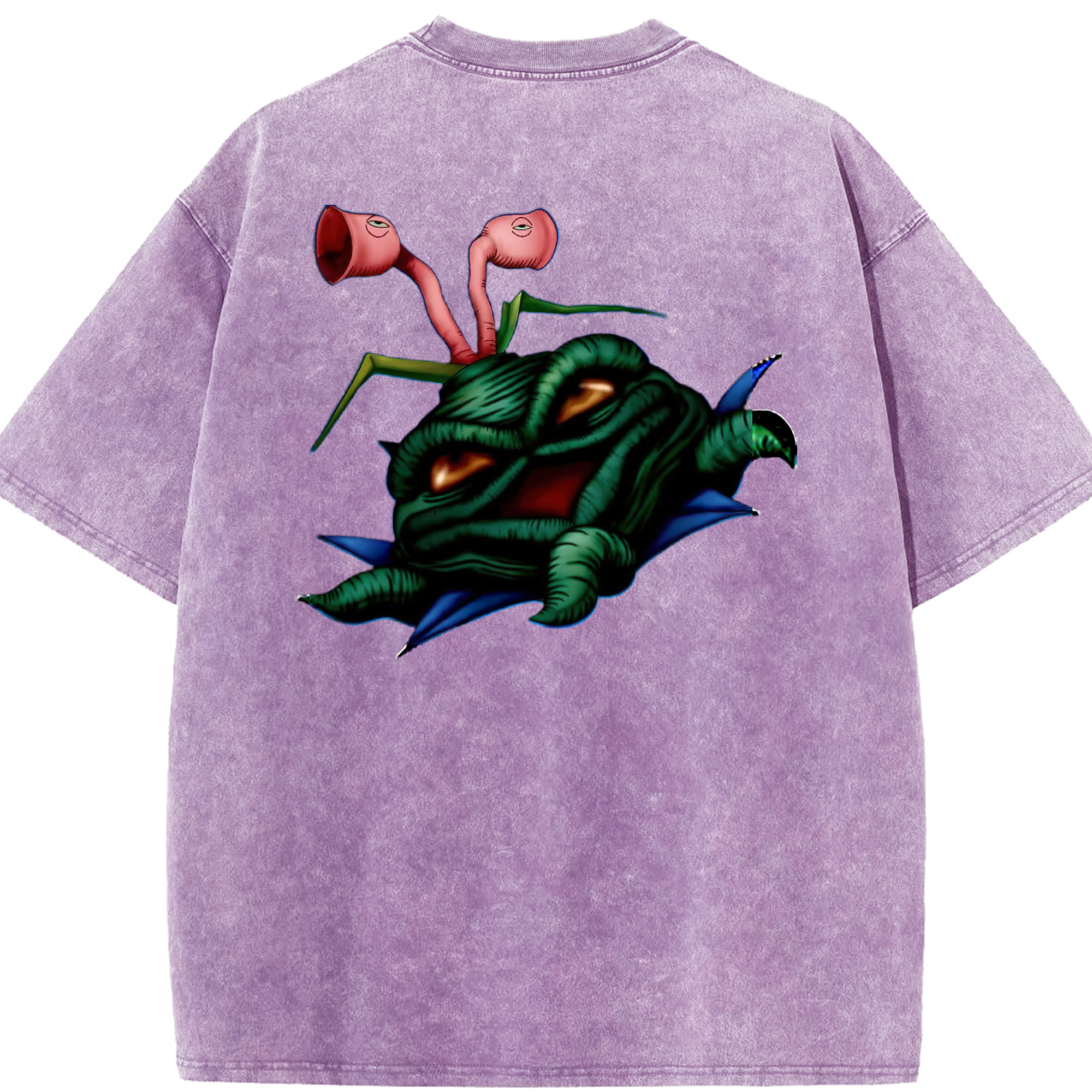 （画像用） 遊☆戯☆王 Yu-Gi-Oh! 綿100% ヴィンテージ風 半袖Tシャツ（背面プリント）