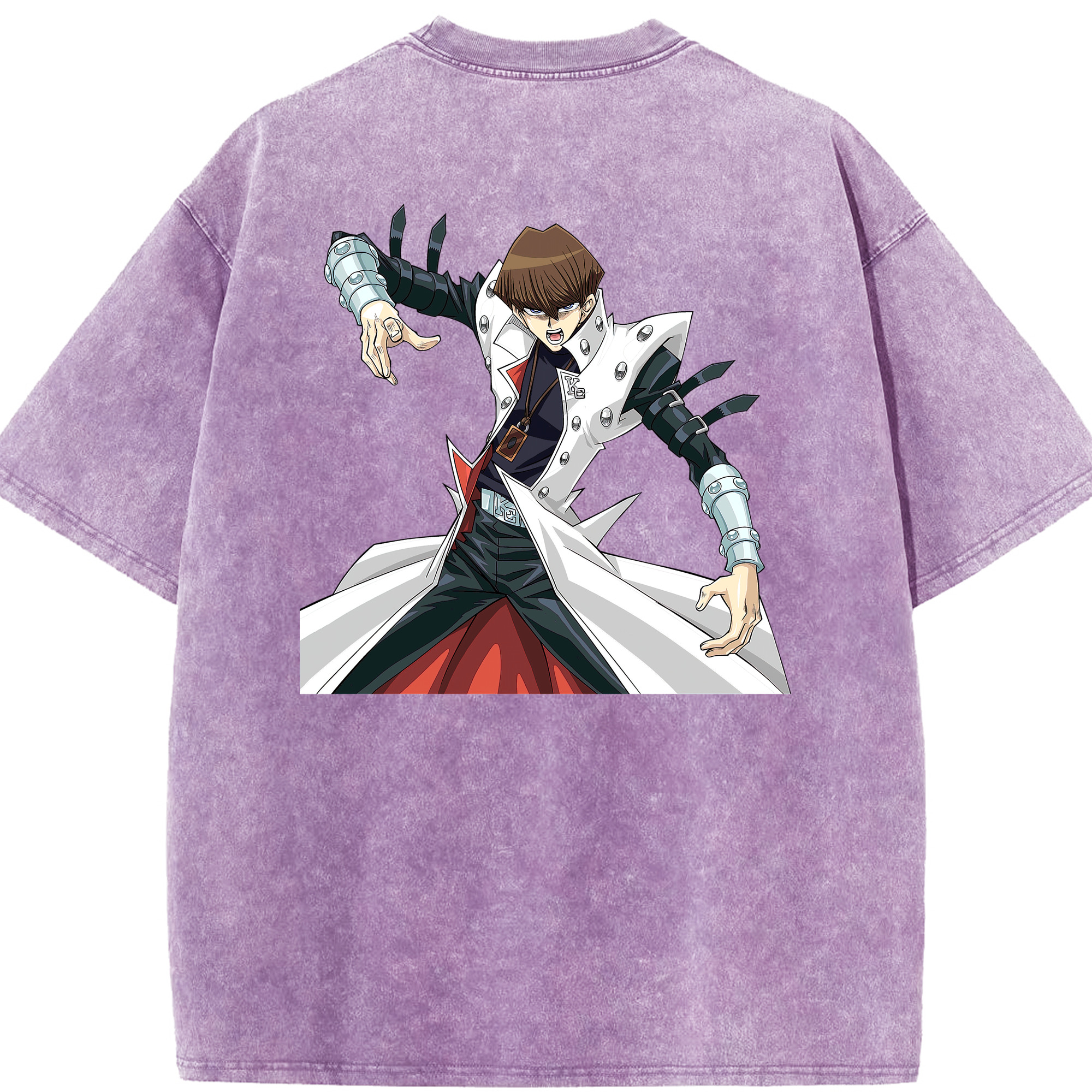 （画像用） 遊☆戯☆王 Yu-Gi-Oh! 綿100% ヴィンテージ風 半袖Tシャツ（背面プリント）