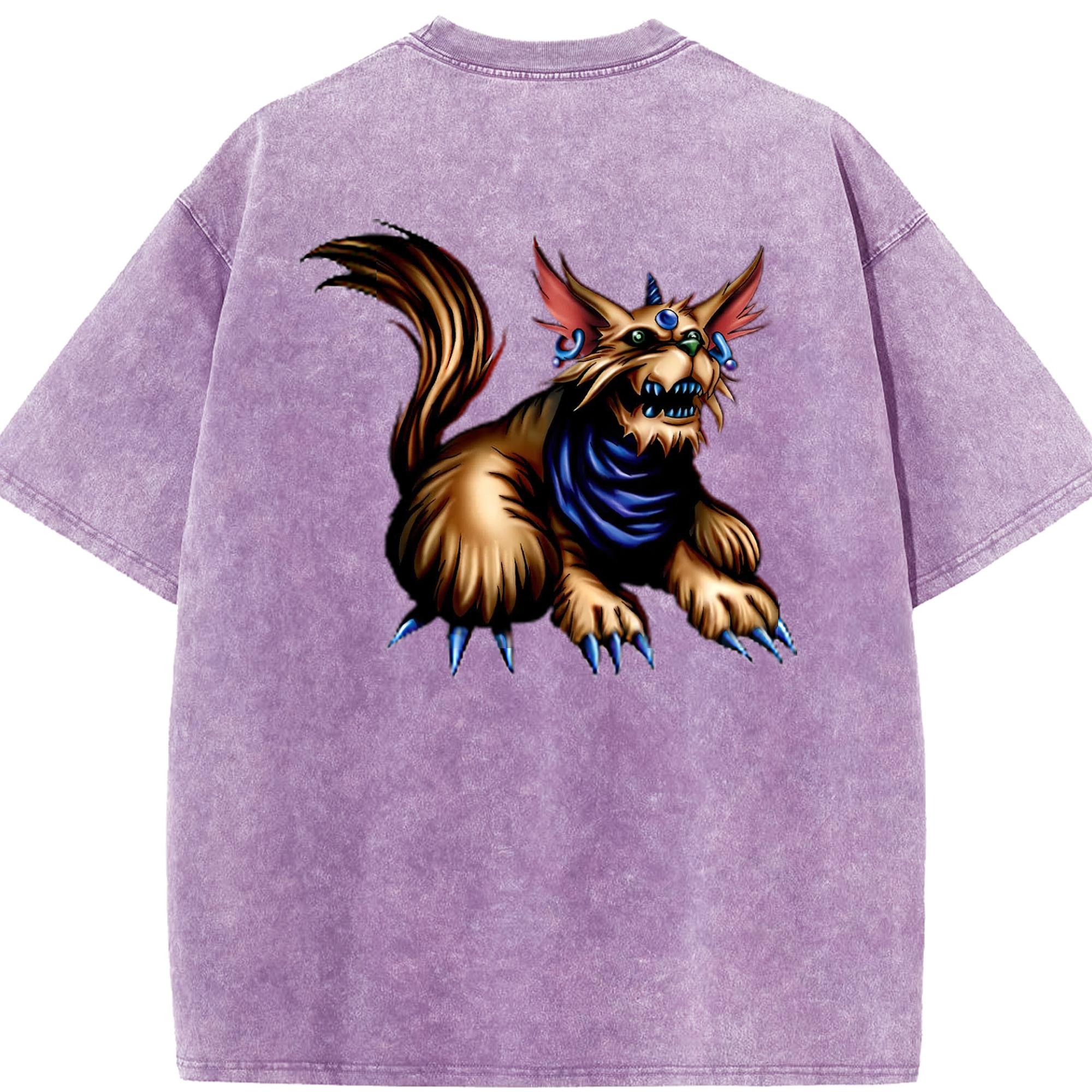（画像用） 遊☆戯☆王 Yu-Gi-Oh! 綿100% ヴィンテージ風 半袖Tシャツ（背面プリント）
