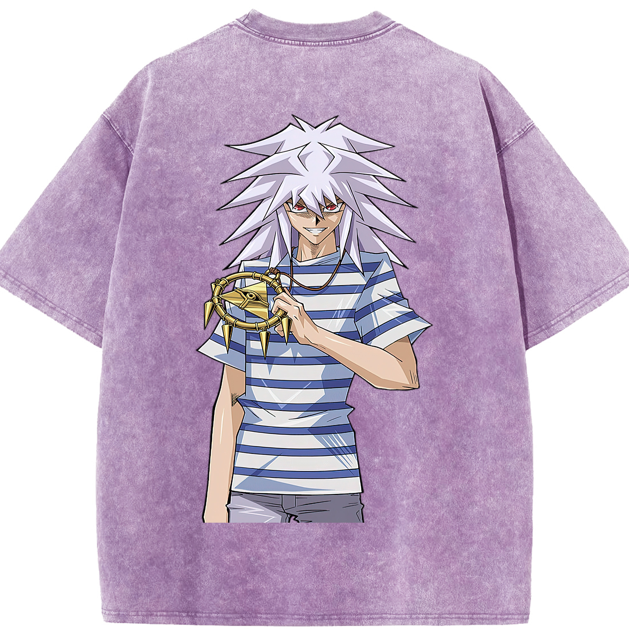 （画像用） 遊☆戯☆王 Yu-Gi-Oh! 綿100% ヴィンテージ風 半袖Tシャツ（背面プリント）