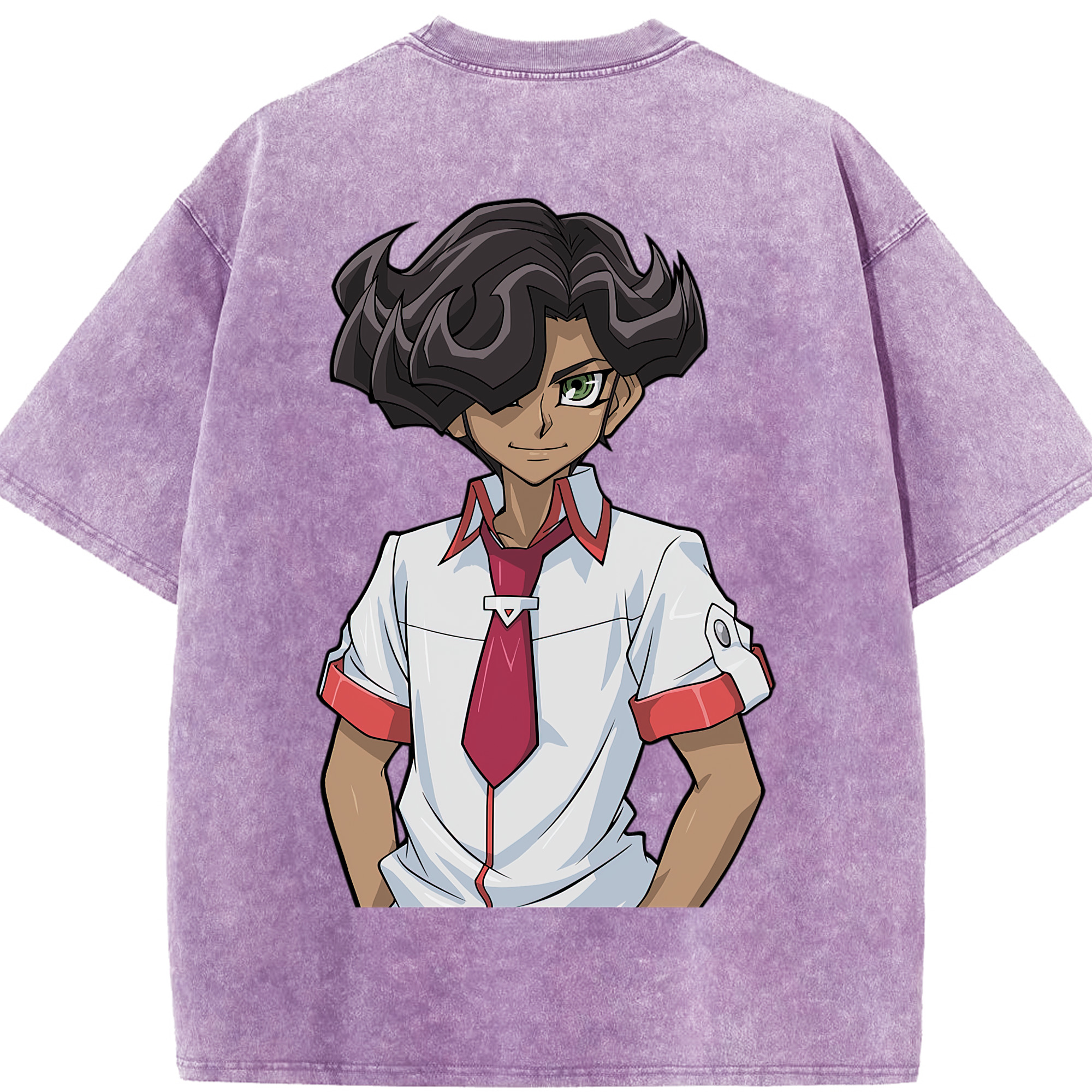 （画像用） 遊☆戯☆王 Yu-Gi-Oh! 綿100% ヴィンテージ風 半袖Tシャツ（背面プリント）