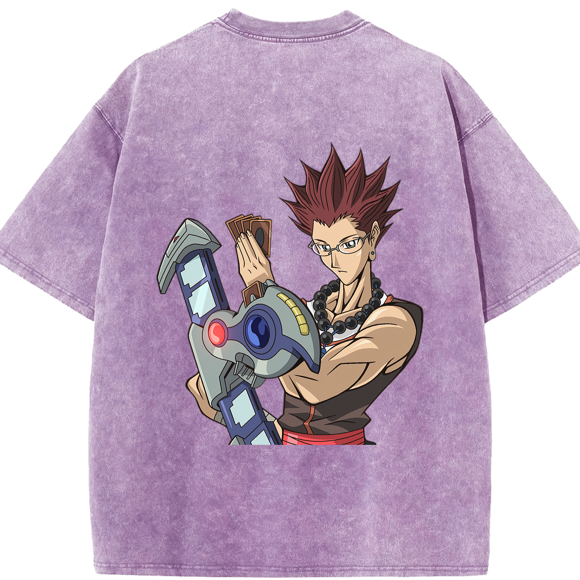 （画像用） 遊☆戯☆王 Yu-Gi-Oh! 綿100% ヴィンテージ風 半袖Tシャツ（背面プリント）