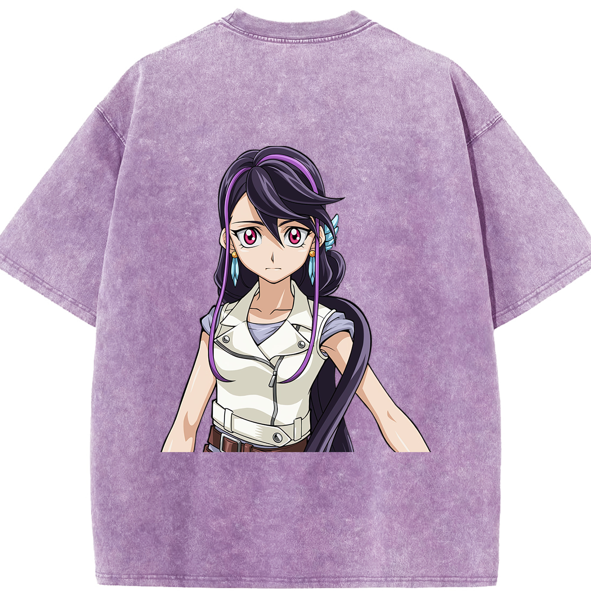 （画像用） 遊☆戯☆王 Yu-Gi-Oh! 綿100% ヴィンテージ風 半袖Tシャツ（背面プリント）