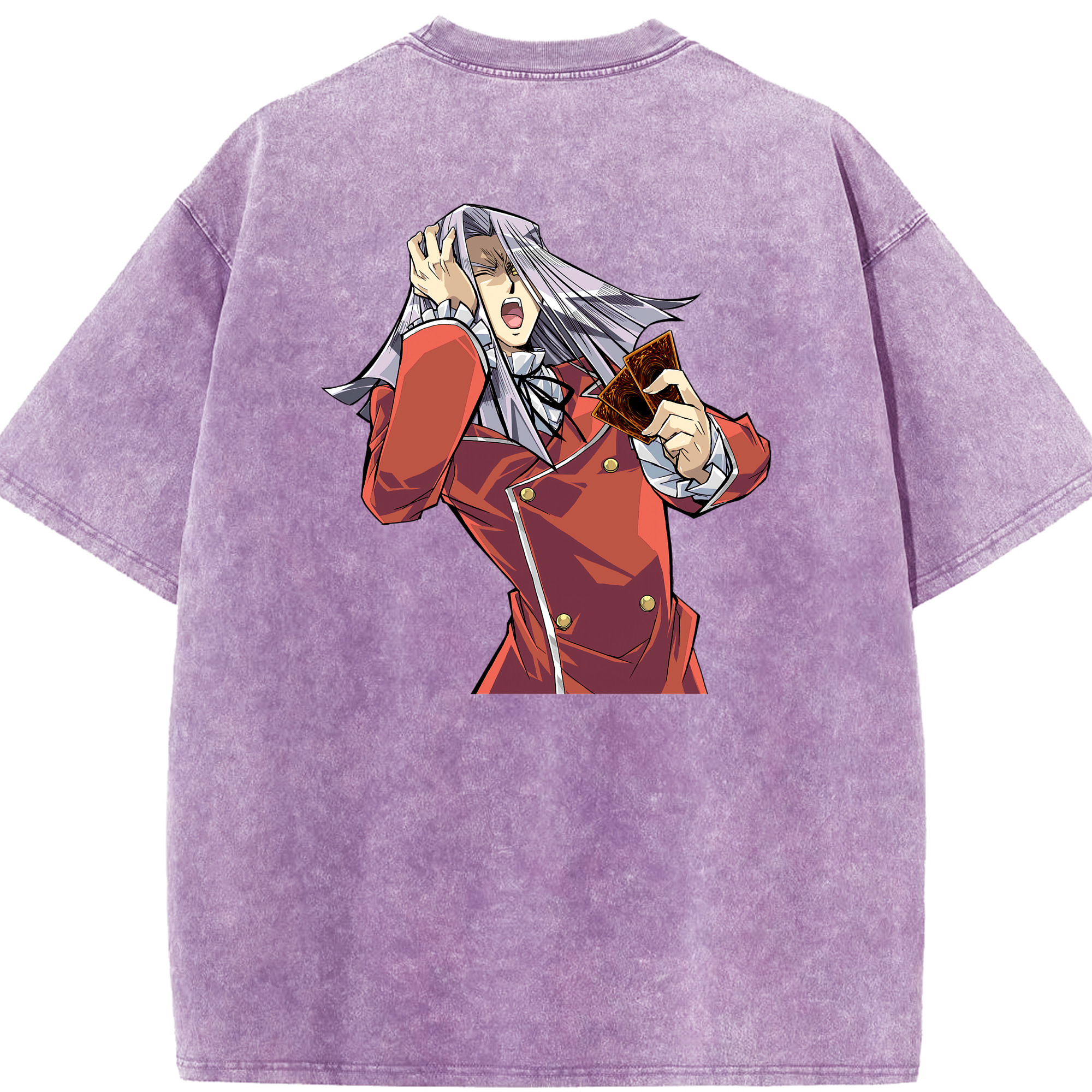（画像用） 遊☆戯☆王 Yu-Gi-Oh! 綿100% ヴィンテージ風 半袖Tシャツ（背面プリント）
