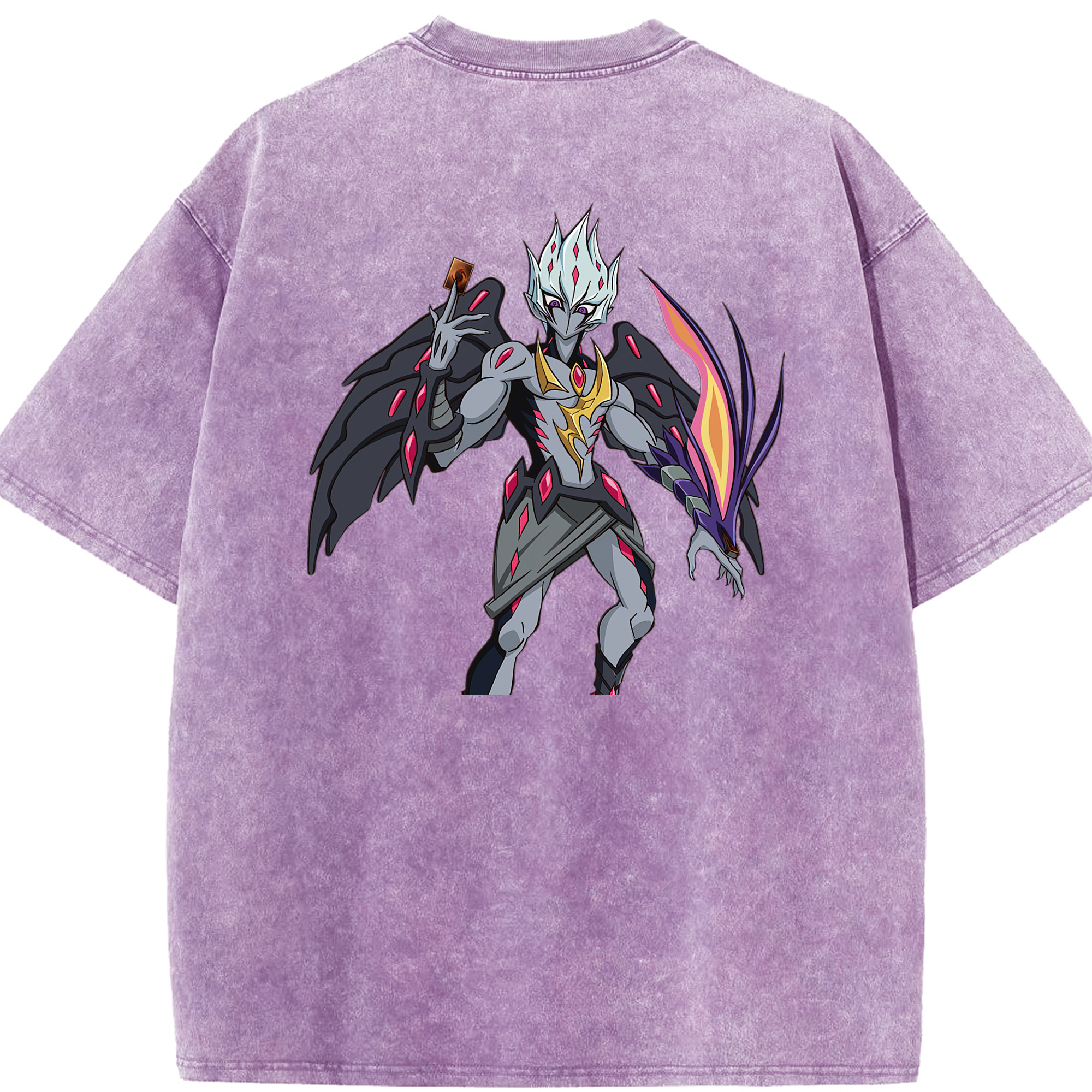 （画像用） 遊☆戯☆王 Yu-Gi-Oh! 綿100% ヴィンテージ風 半袖Tシャツ（背面プリント）