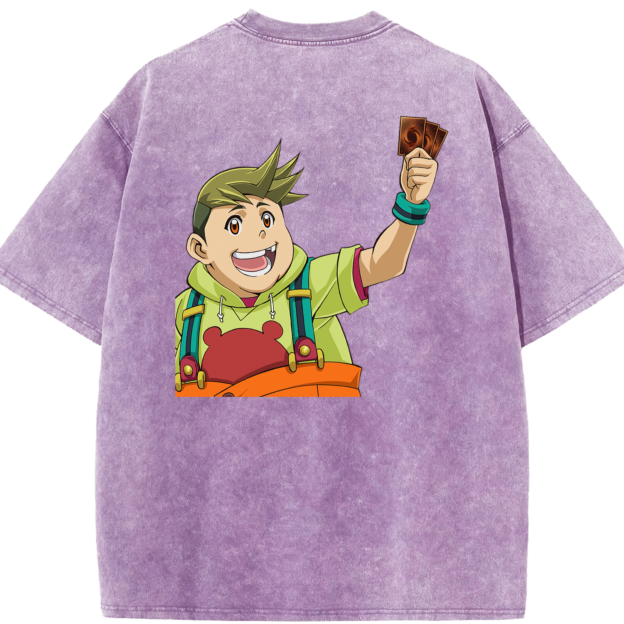 （画像用） 遊☆戯☆王 Yu-Gi-Oh! 綿100% ヴィンテージ風 半袖Tシャツ（背面プリント）