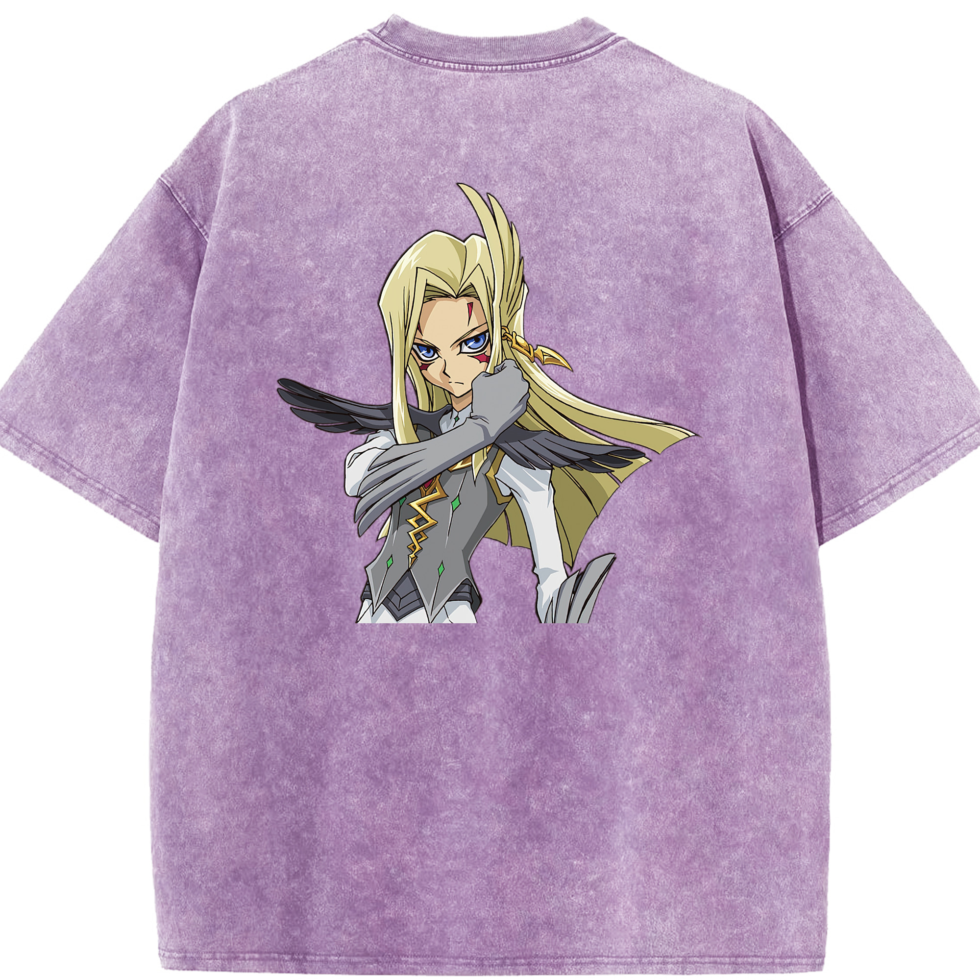 （画像用） 遊☆戯☆王 Yu-Gi-Oh! 綿100% ヴィンテージ風 半袖Tシャツ（背面プリント）