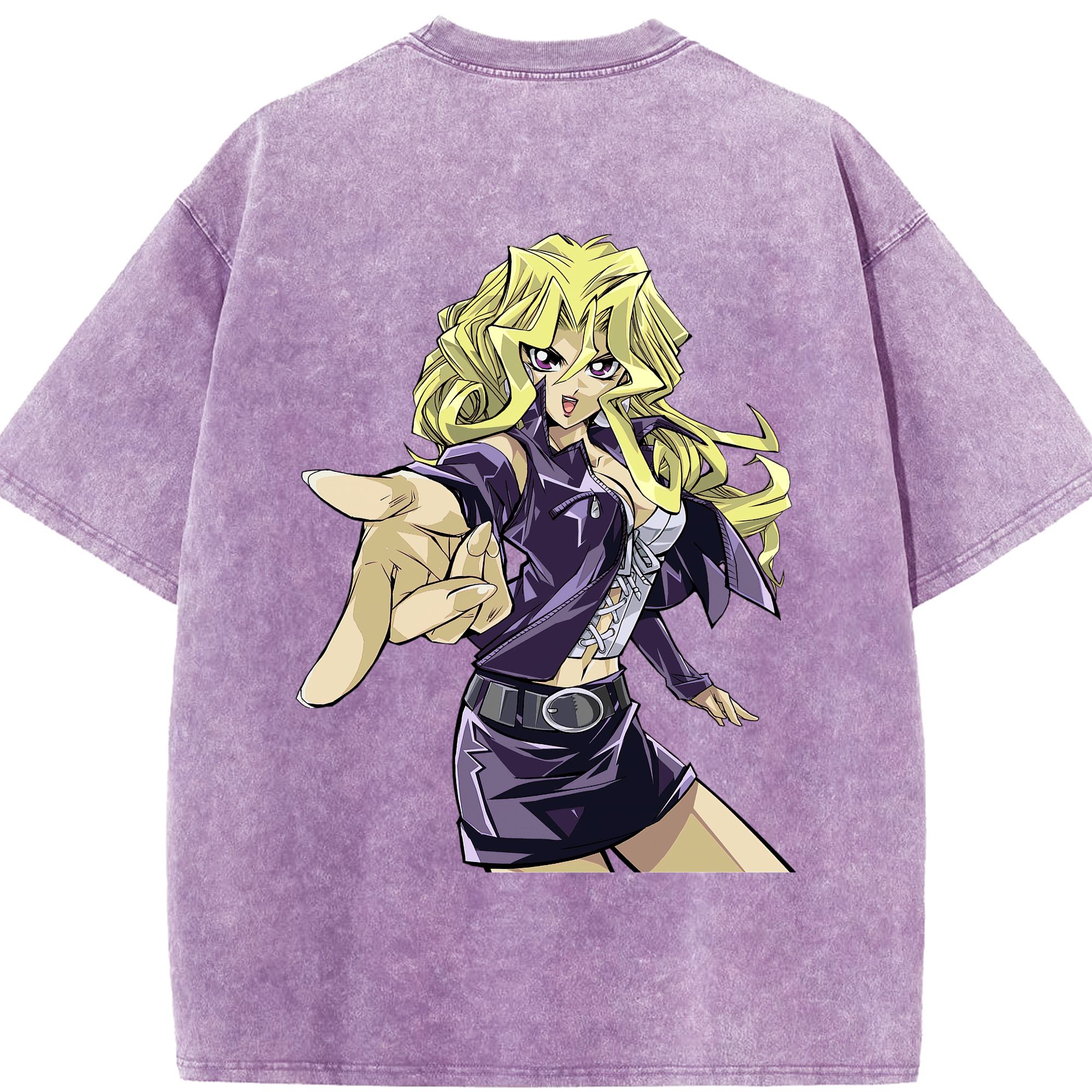 （画像用） 遊☆戯☆王 Yu-Gi-Oh! 綿100% ヴィンテージ風 半袖Tシャツ（背面プリント）