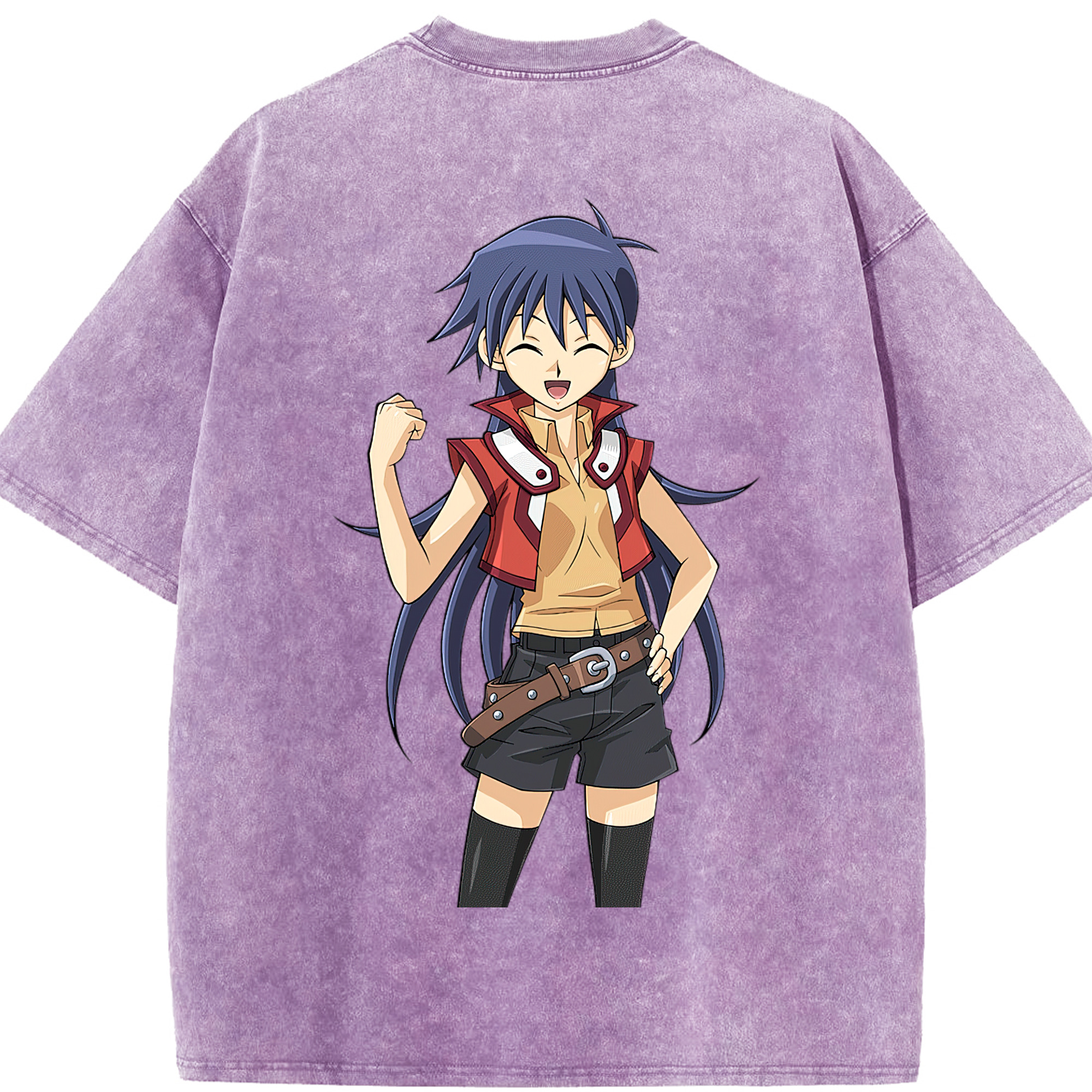 （画像用） 遊☆戯☆王 Yu-Gi-Oh! 綿100% ヴィンテージ風 半袖Tシャツ（背面プリント）