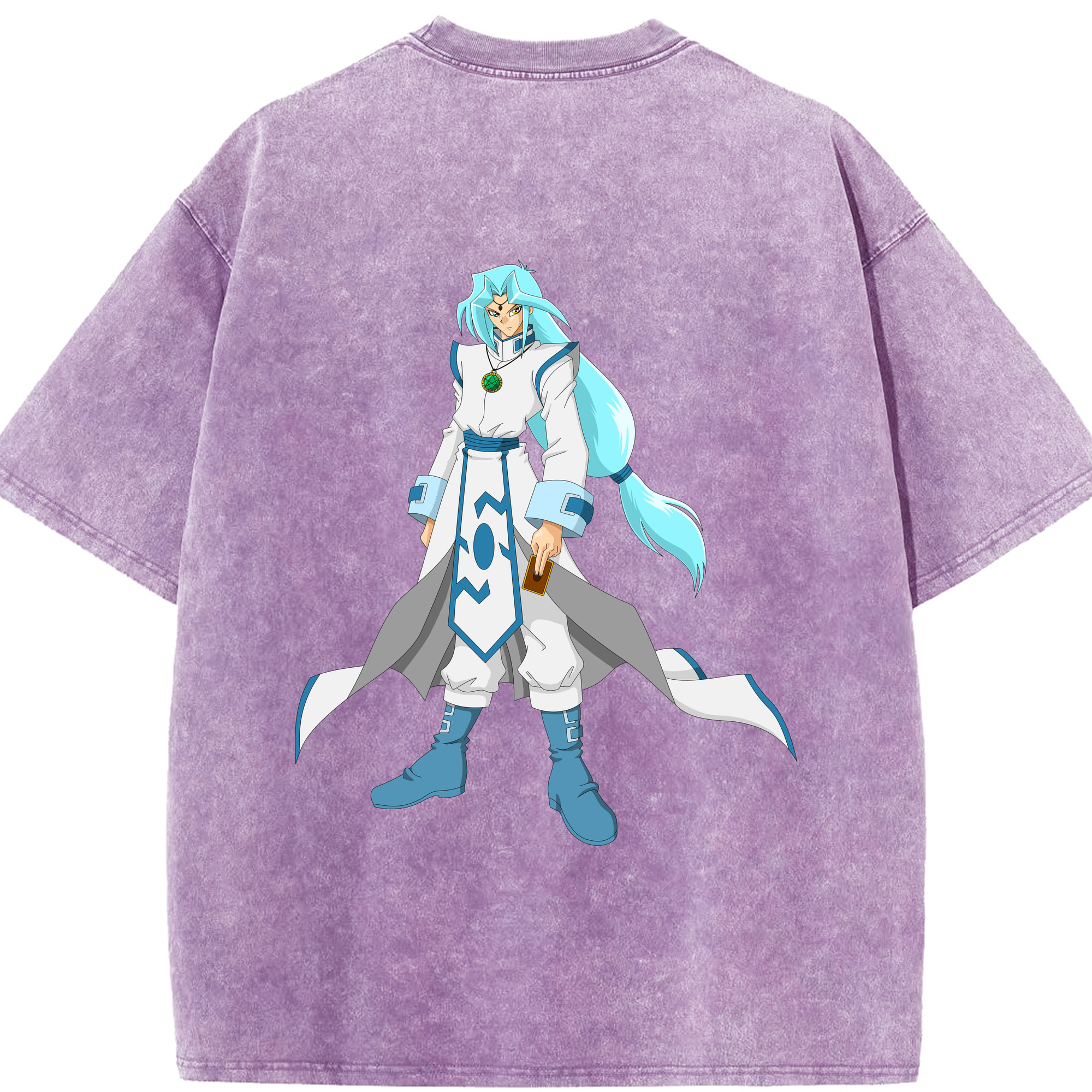 （画像用） 遊☆戯☆王 Yu-Gi-Oh! 綿100% ヴィンテージ風 半袖Tシャツ（背面プリント）