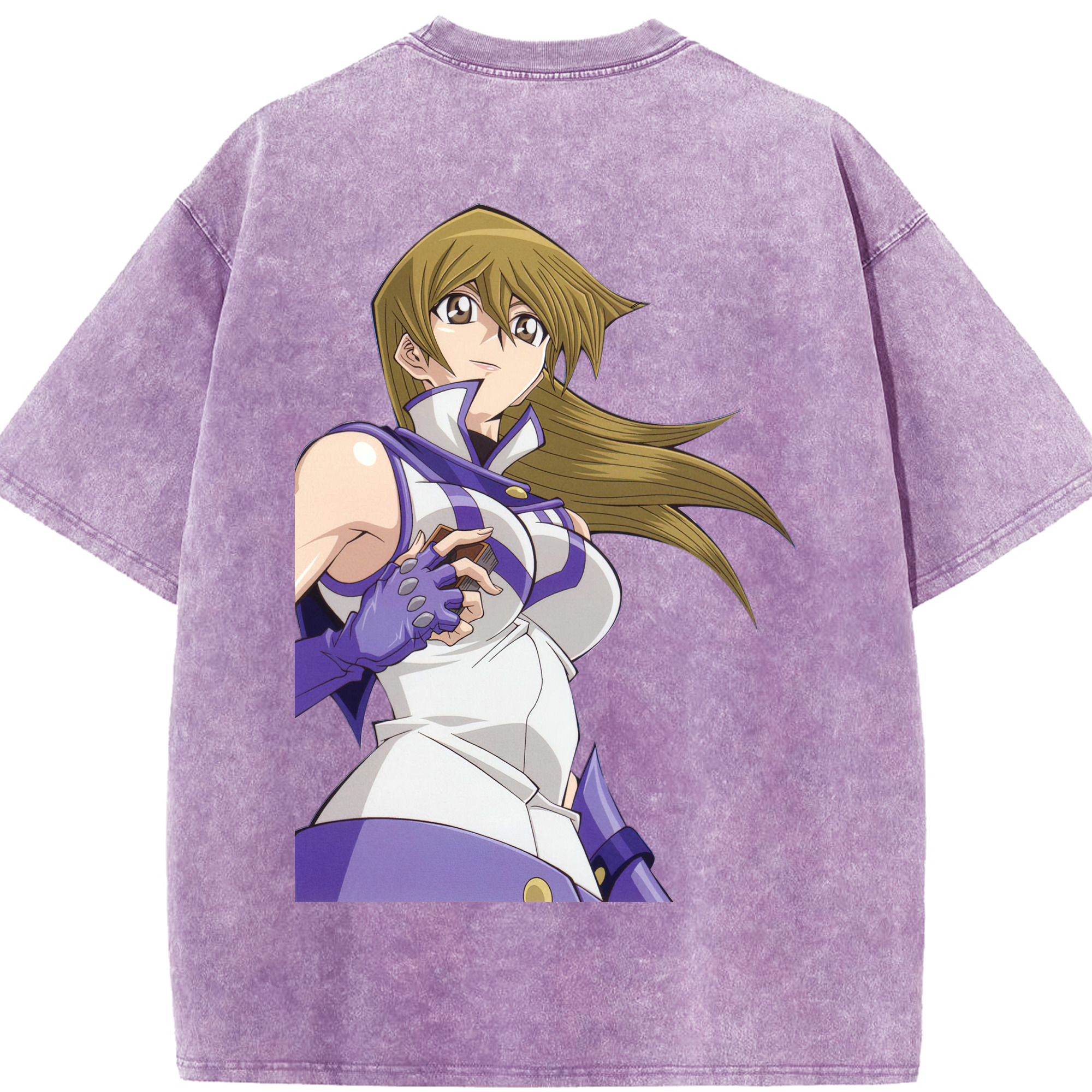 （画像用） 遊☆戯☆王 Yu-Gi-Oh! 綿100% ヴィンテージ風 半袖Tシャツ（背面プリント）