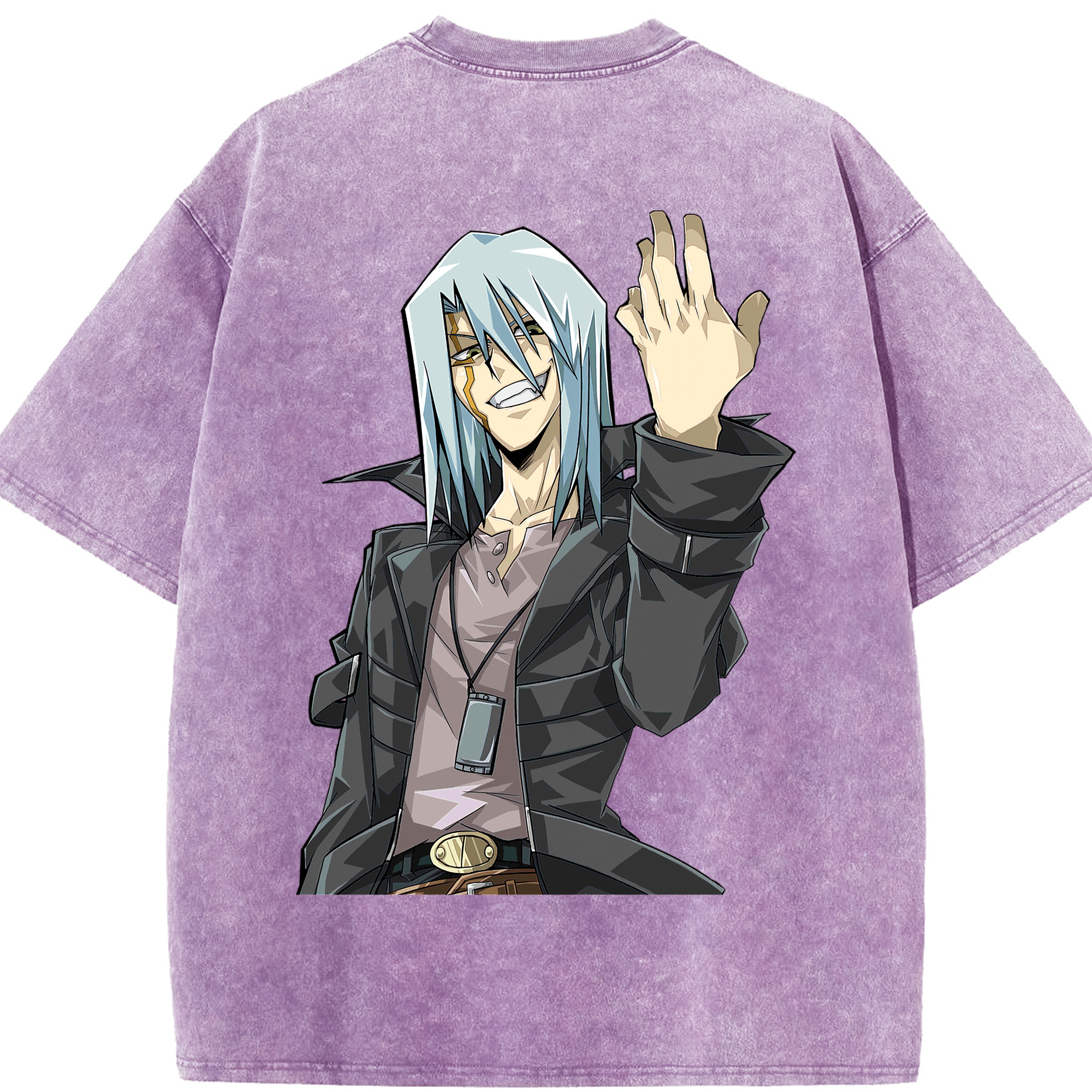 （画像用） 遊☆戯☆王 Yu-Gi-Oh! 綿100% ヴィンテージ風 半袖Tシャツ（背面プリント）