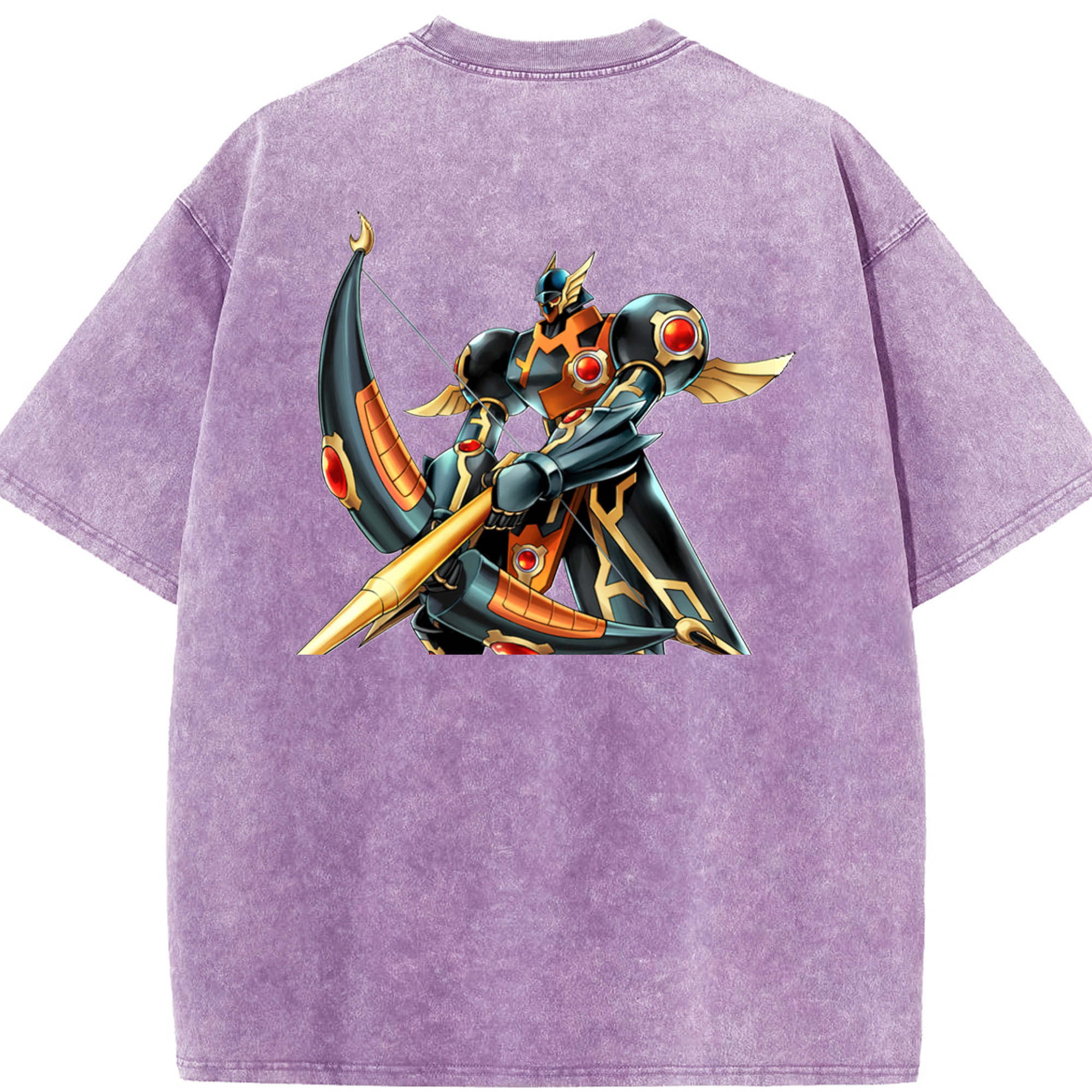 （画像用） 遊☆戯☆王 Yu-Gi-Oh! 綿100% ヴィンテージ風 半袖Tシャツ（背面プリント）