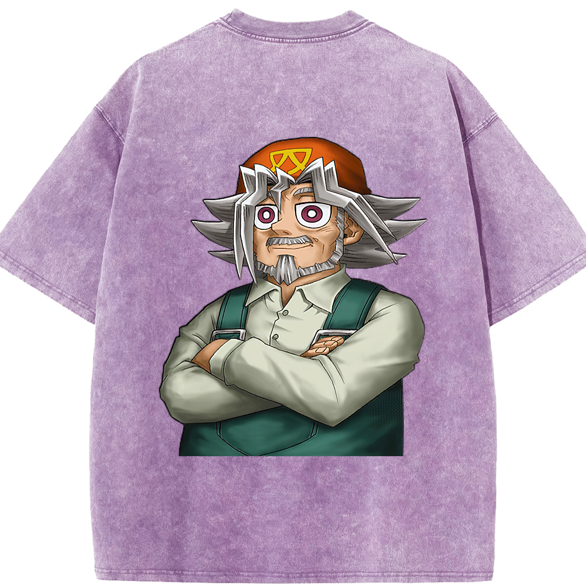 （画像用） 遊☆戯☆王 Yu-Gi-Oh! 綿100% ヴィンテージ風 半袖Tシャツ（背面プリント）