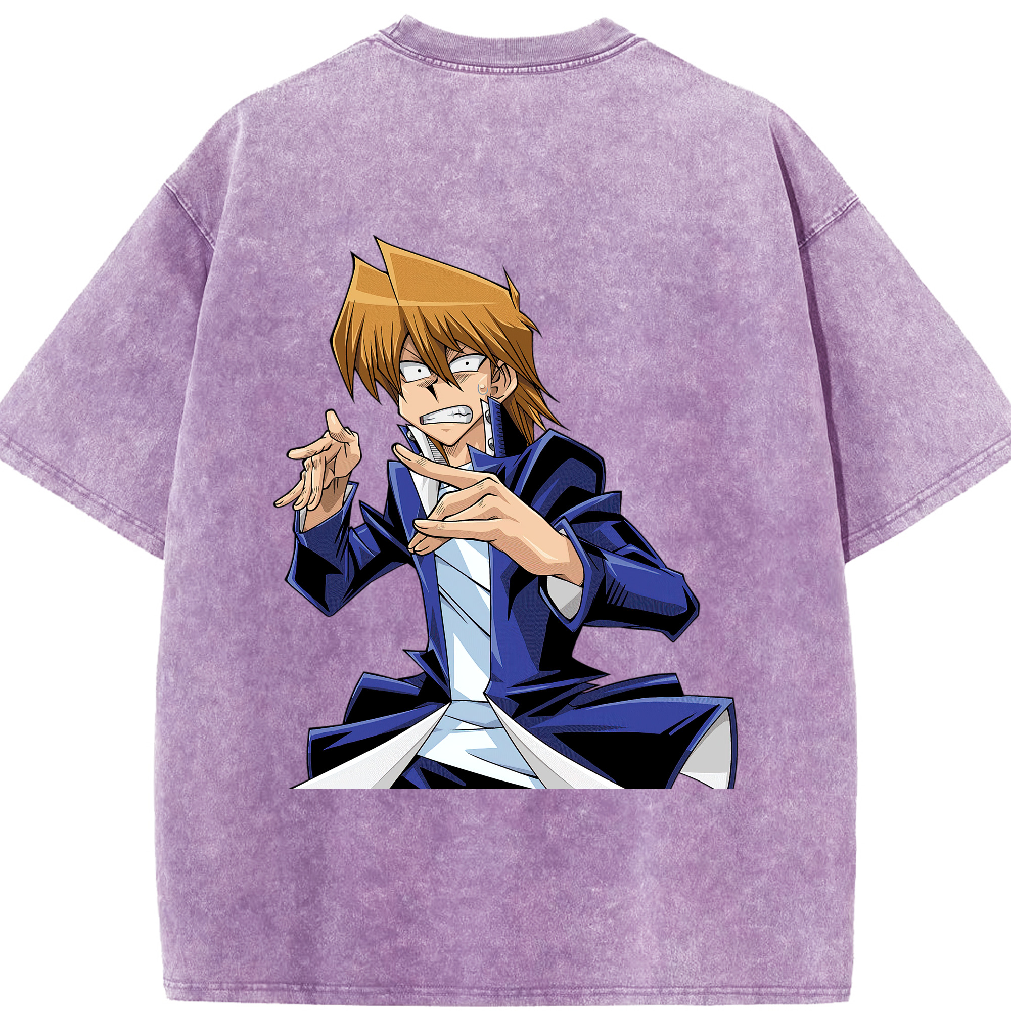 （画像用） 遊☆戯☆王 Yu-Gi-Oh! 綿100% ヴィンテージ風 半袖Tシャツ（背面プリント）