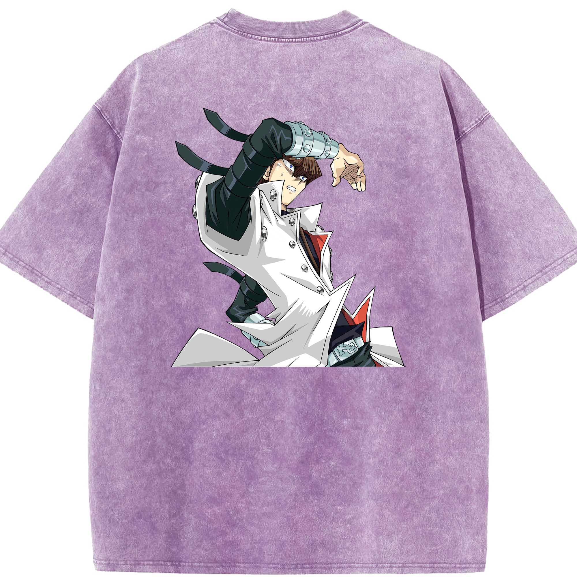 （画像用） 遊☆戯☆王 Yu-Gi-Oh! 綿100% ヴィンテージ風 半袖Tシャツ（背面プリント）