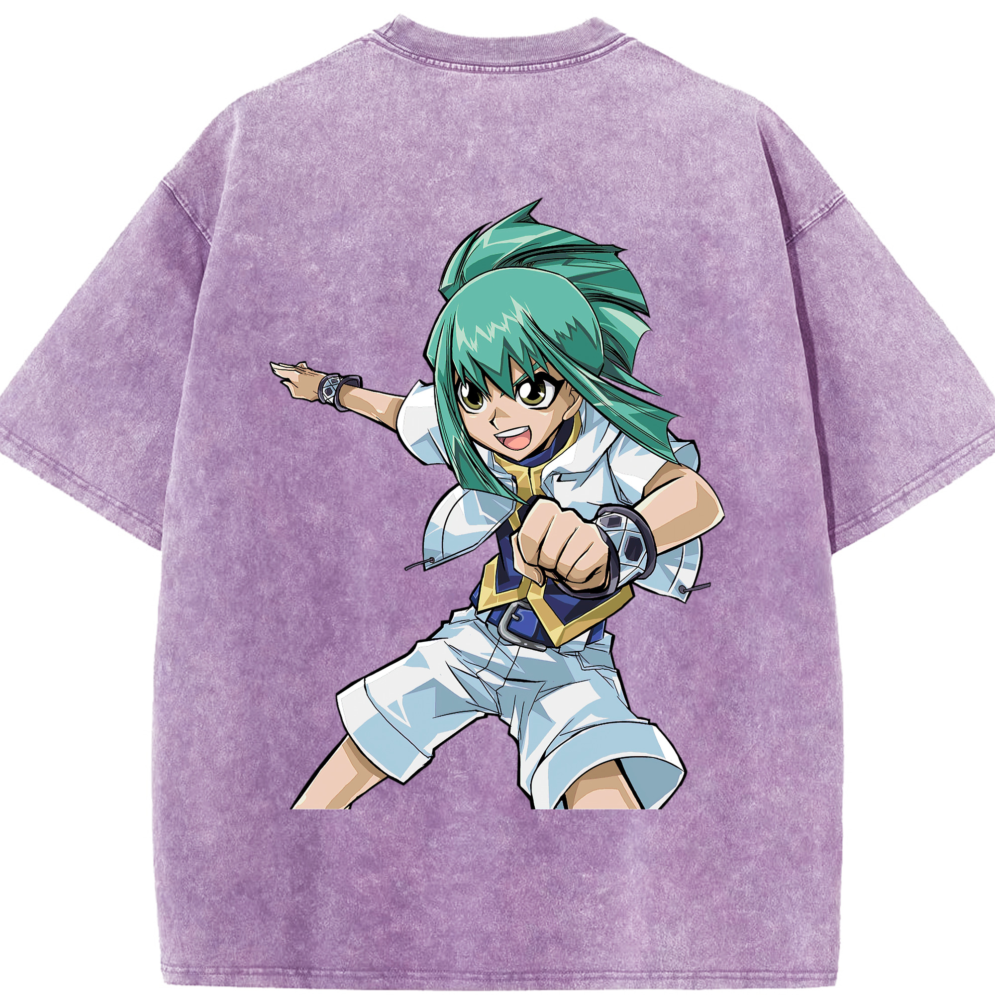 （画像用） 遊☆戯☆王 Yu-Gi-Oh! 綿100% ヴィンテージ風 半袖Tシャツ（背面プリント）