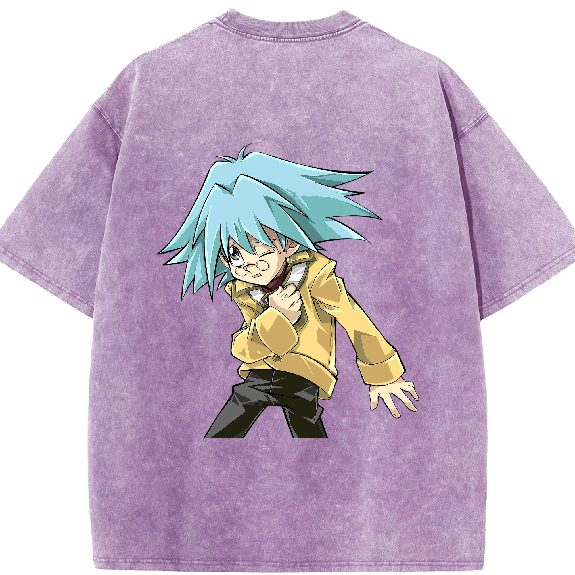 （画像用） 遊☆戯☆王 Yu-Gi-Oh! 綿100% ヴィンテージ風 半袖Tシャツ（背面プリント）