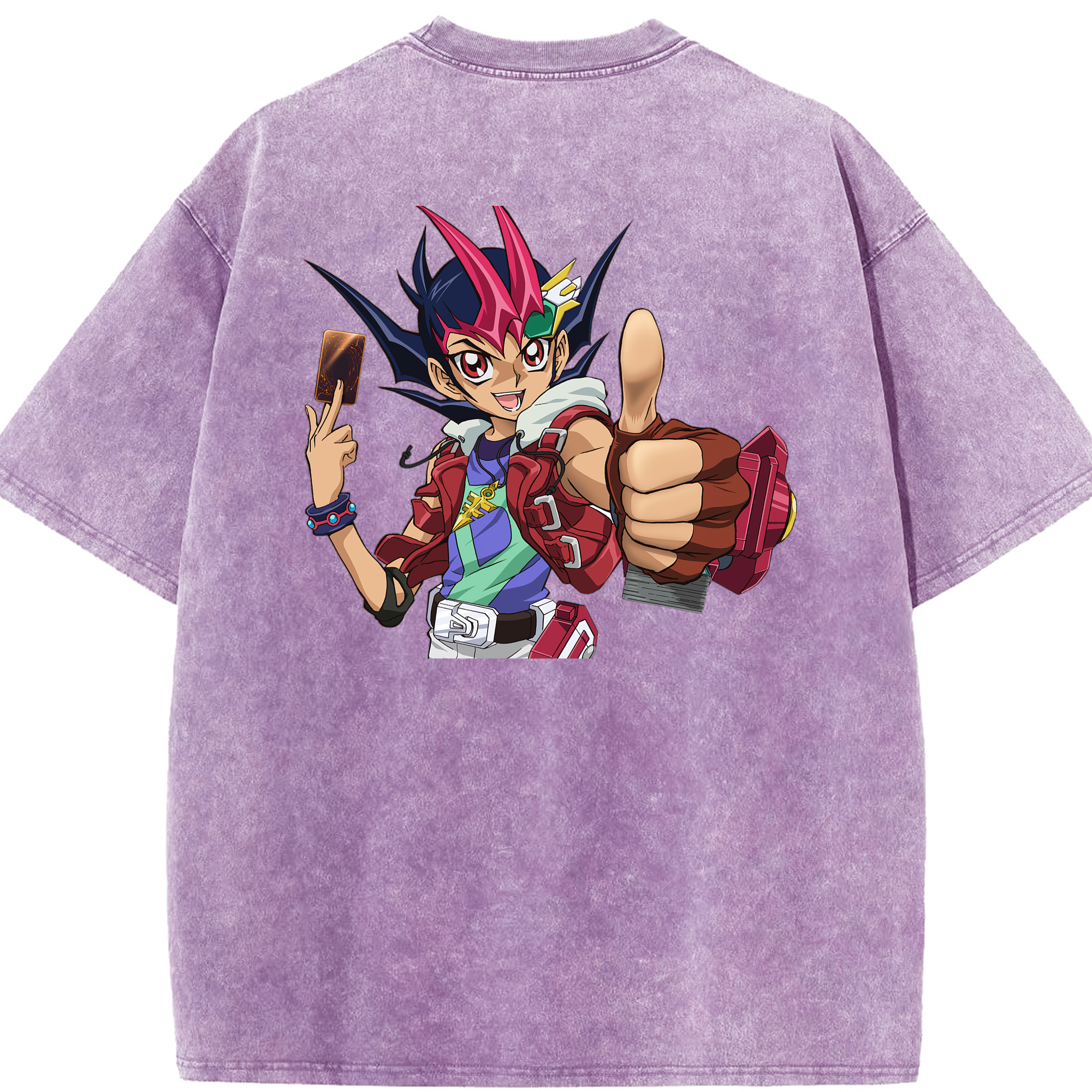 （画像用） 遊☆戯☆王 Yu-Gi-Oh! 綿100% ヴィンテージ風 半袖Tシャツ（背面プリント）