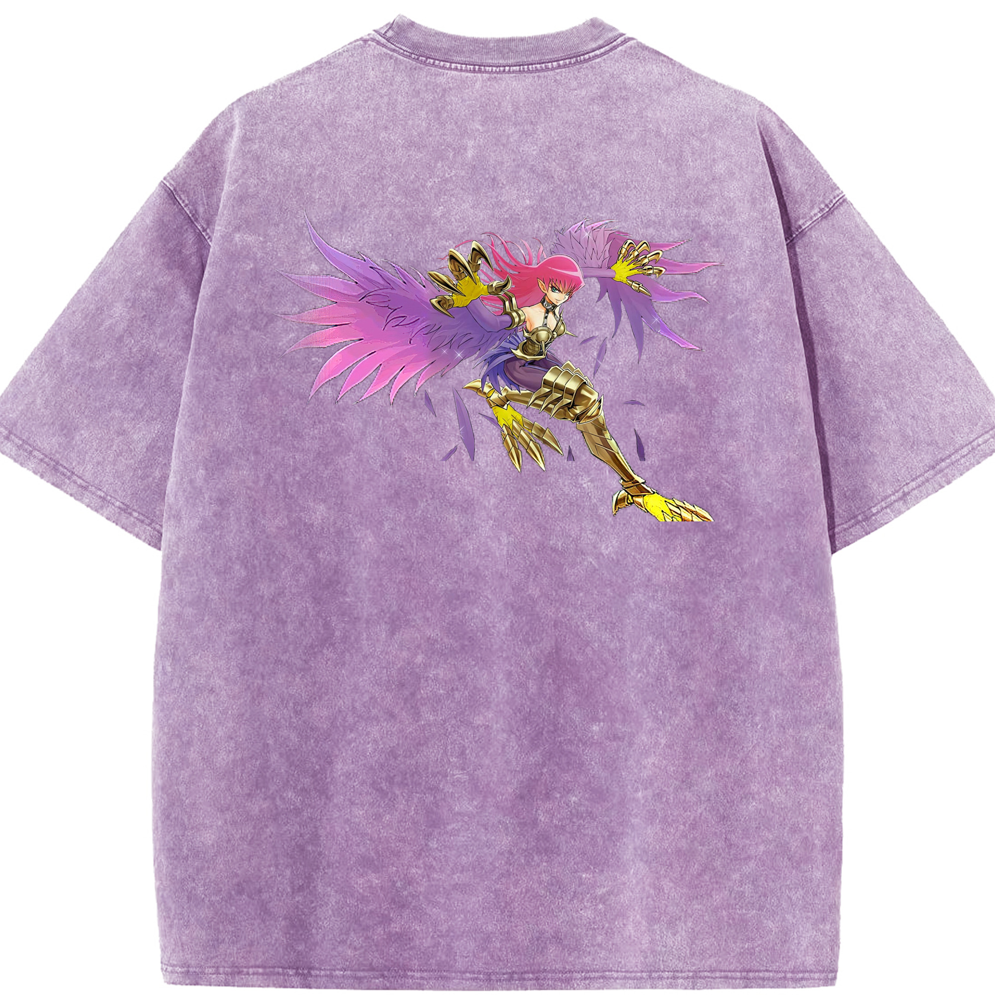 （画像用） 遊☆戯☆王 Yu-Gi-Oh! 綿100% ヴィンテージ風 半袖Tシャツ（背面プリント）