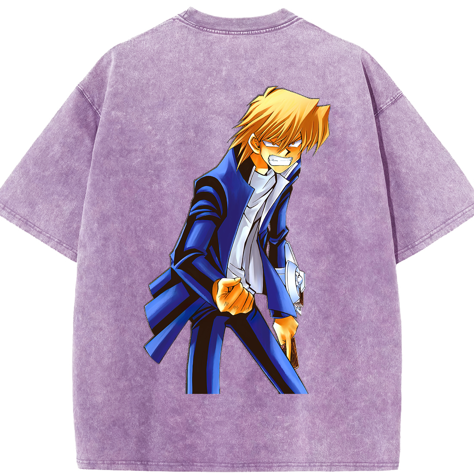 （画像用） 遊☆戯☆王 Yu-Gi-Oh! 綿100% ヴィンテージ風 半袖Tシャツ（背面プリント）