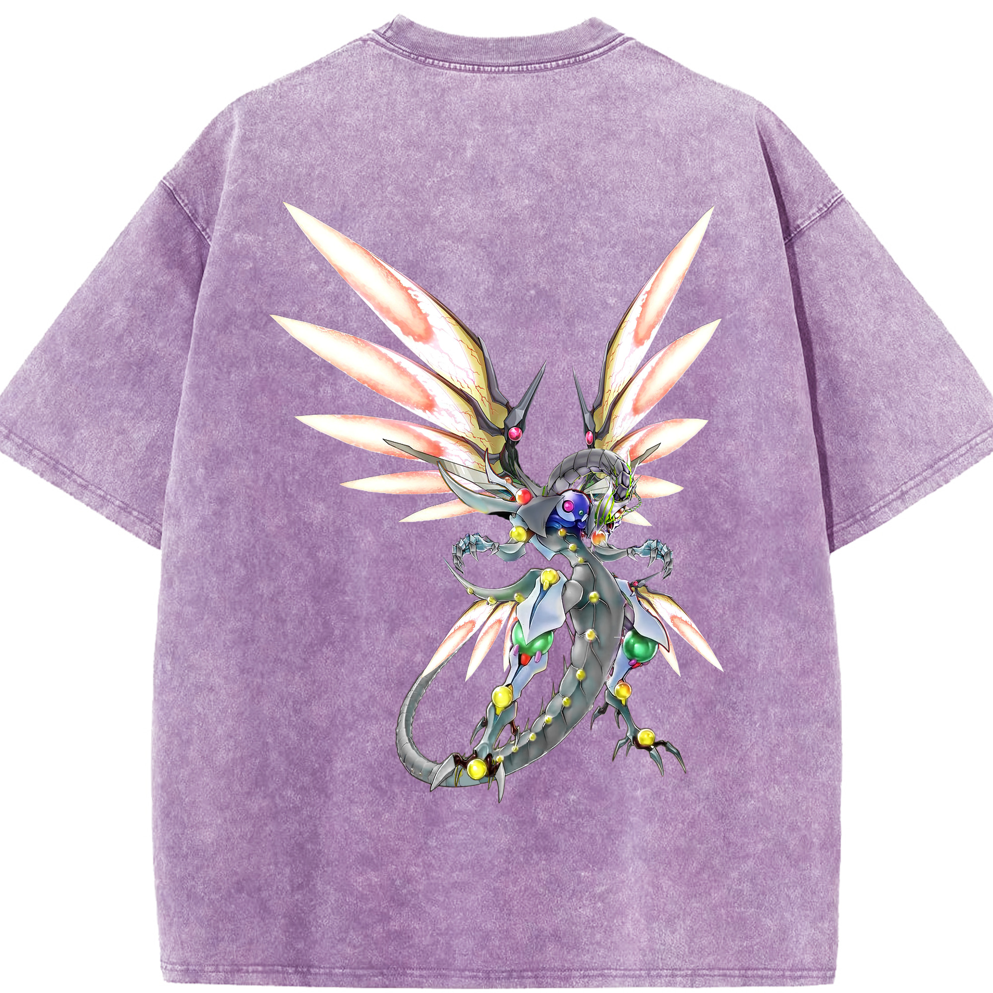 （画像用） 遊☆戯☆王 Yu-Gi-Oh! 綿100% ヴィンテージ風 半袖Tシャツ（背面プリント）