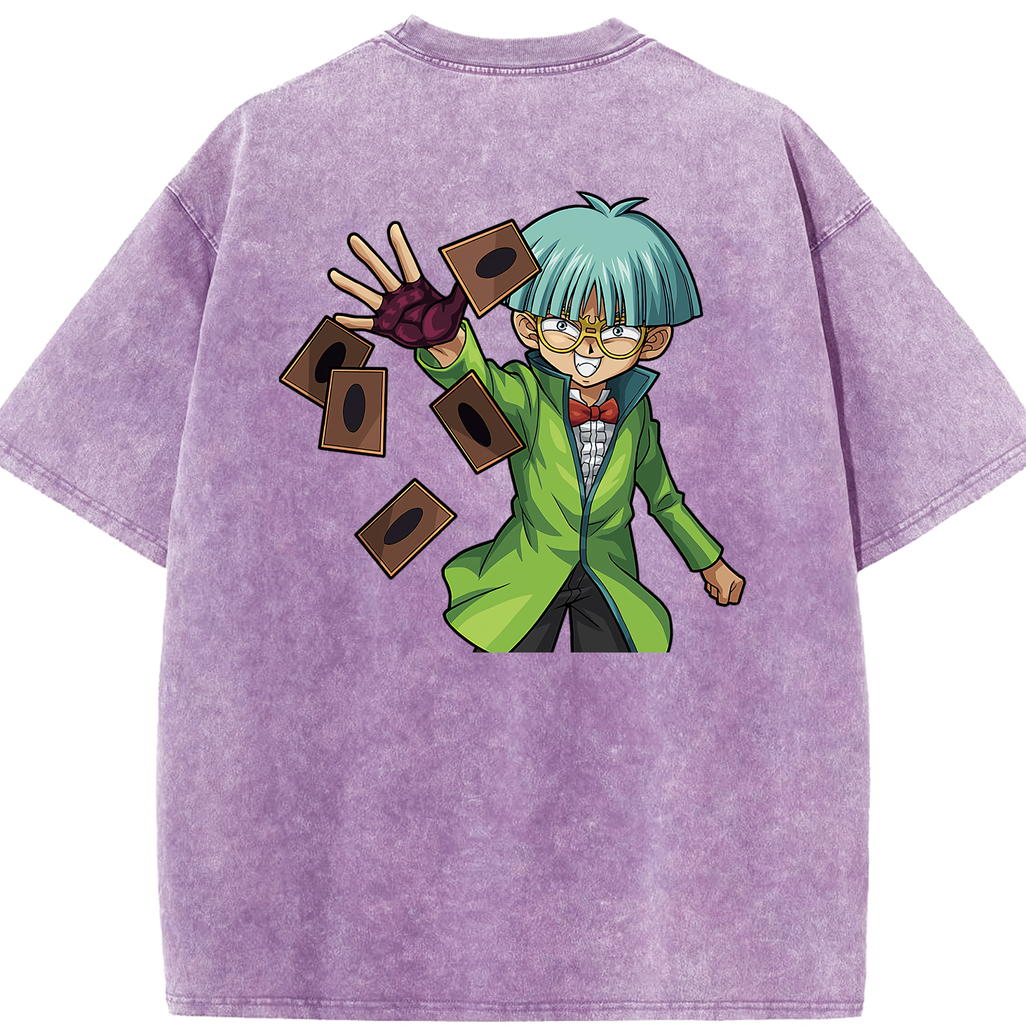 （画像用） 遊☆戯☆王 Yu-Gi-Oh! 綿100% ヴィンテージ風 半袖Tシャツ（背面プリント）
