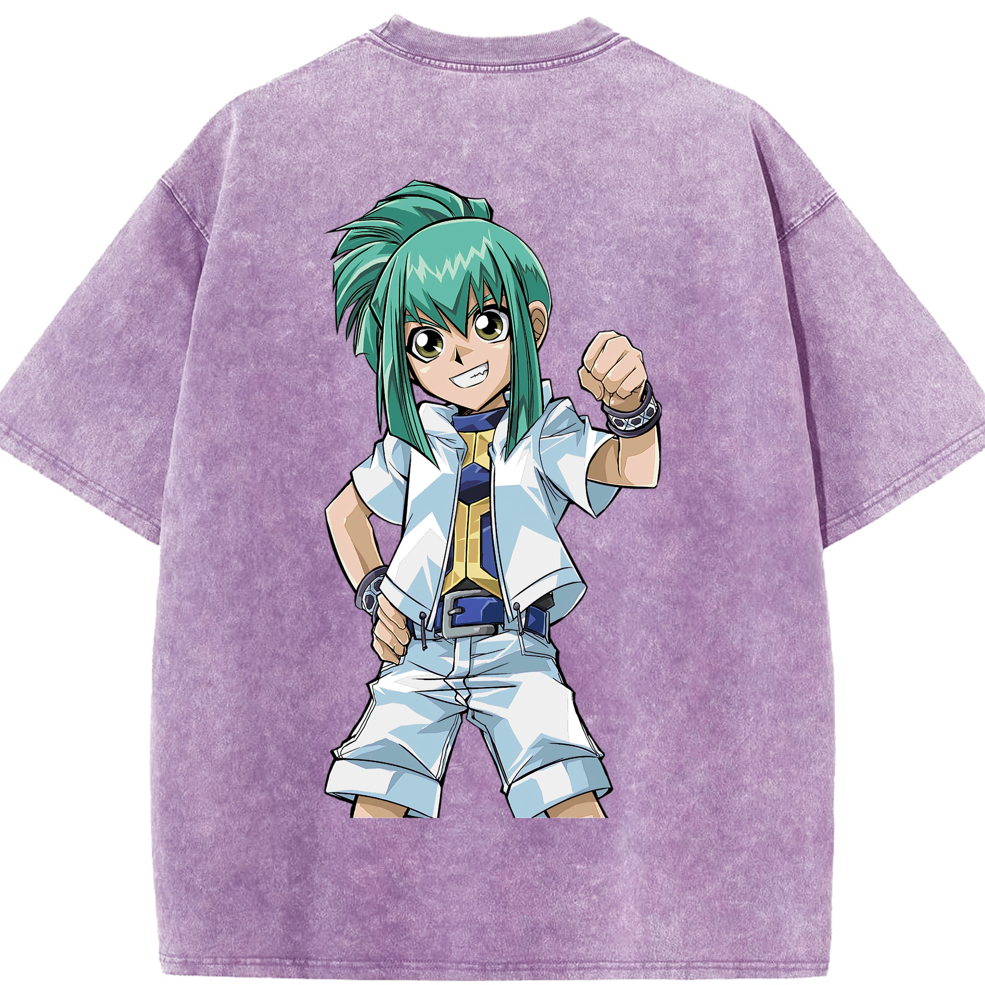 （画像用） 遊☆戯☆王 Yu-Gi-Oh! 綿100% ヴィンテージ風 半袖Tシャツ（背面プリント）