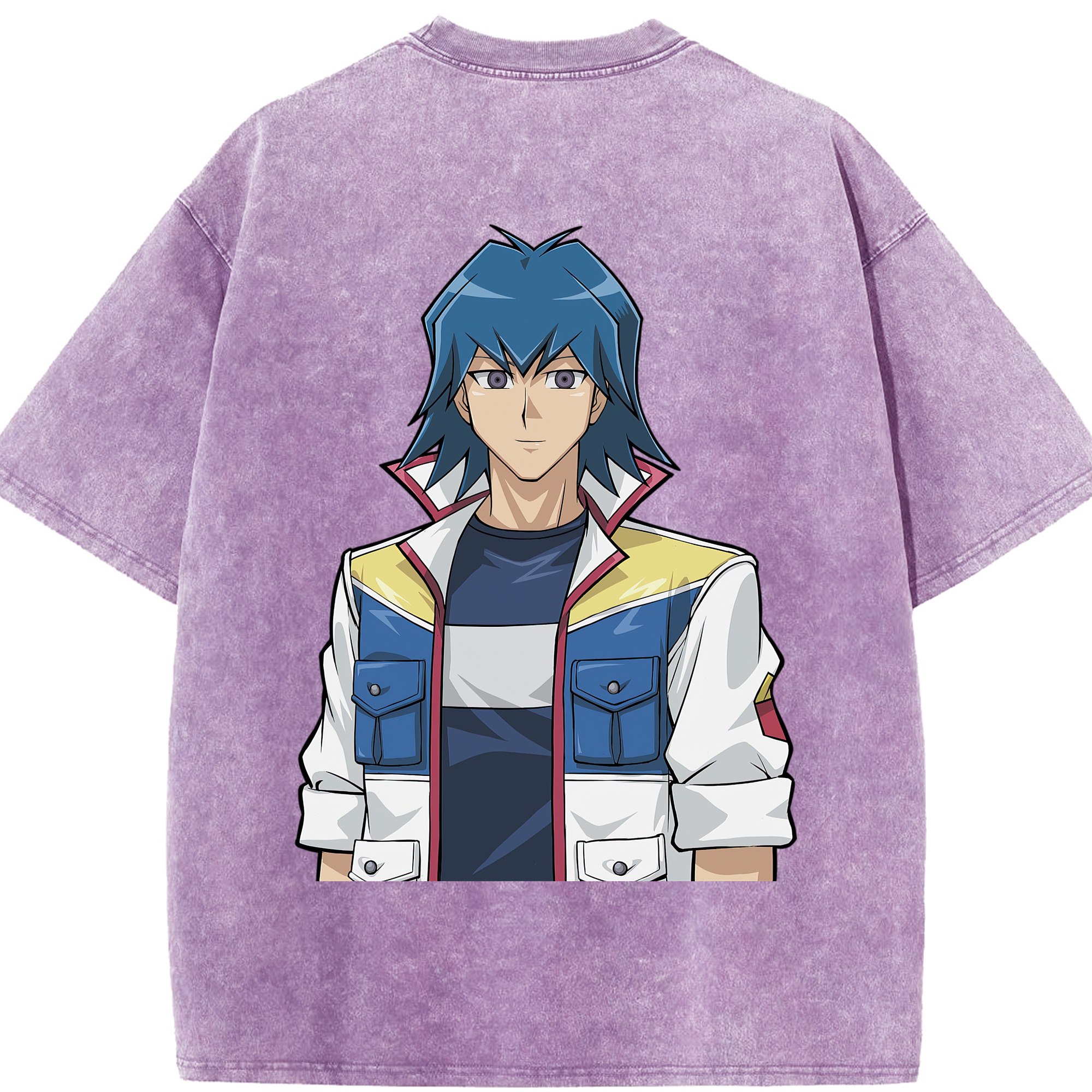 （画像用） 遊☆戯☆王 Yu-Gi-Oh! 綿100% ヴィンテージ風 半袖Tシャツ（背面プリント）