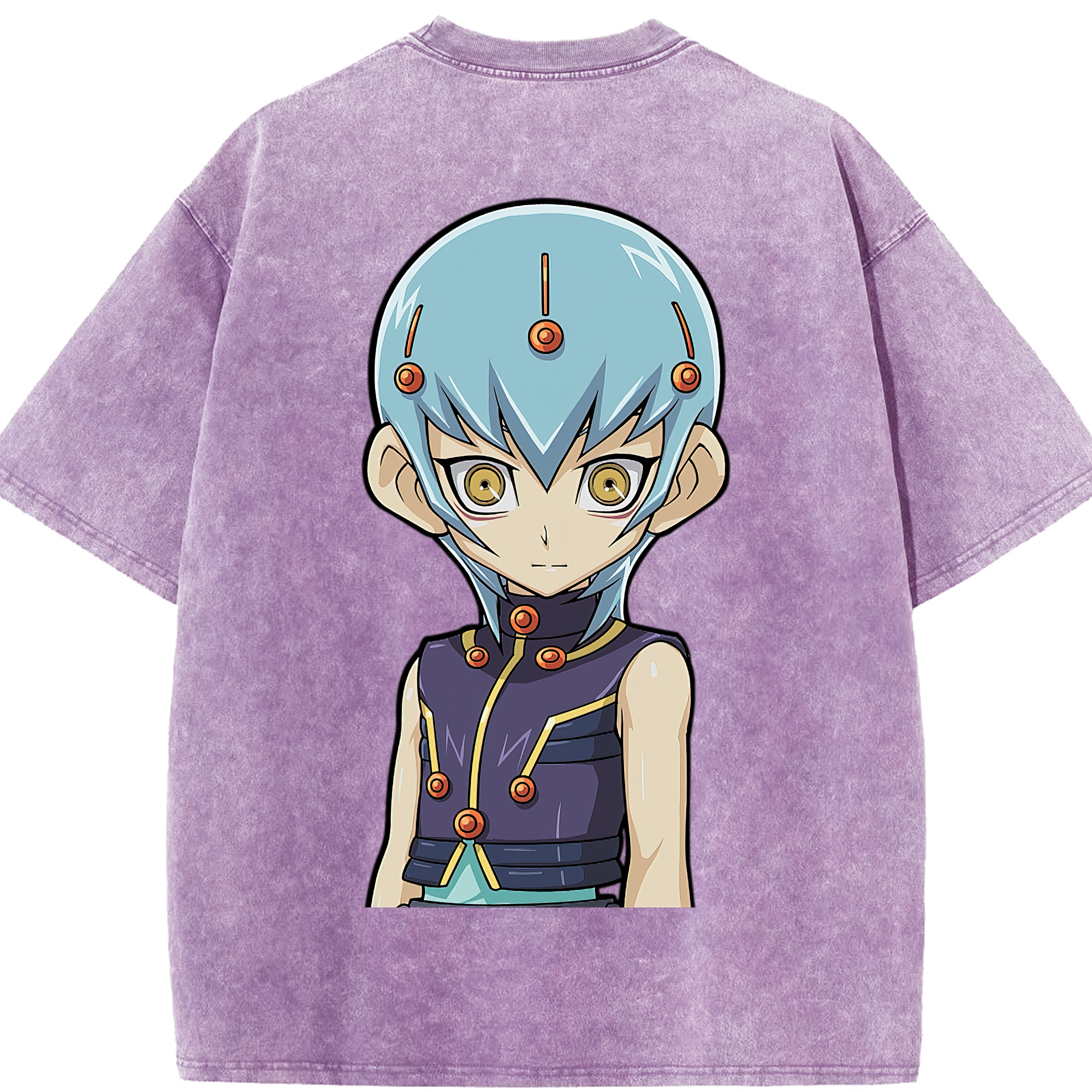 （画像用） 遊☆戯☆王 Yu-Gi-Oh! 綿100% ヴィンテージ風 半袖Tシャツ（背面プリント）