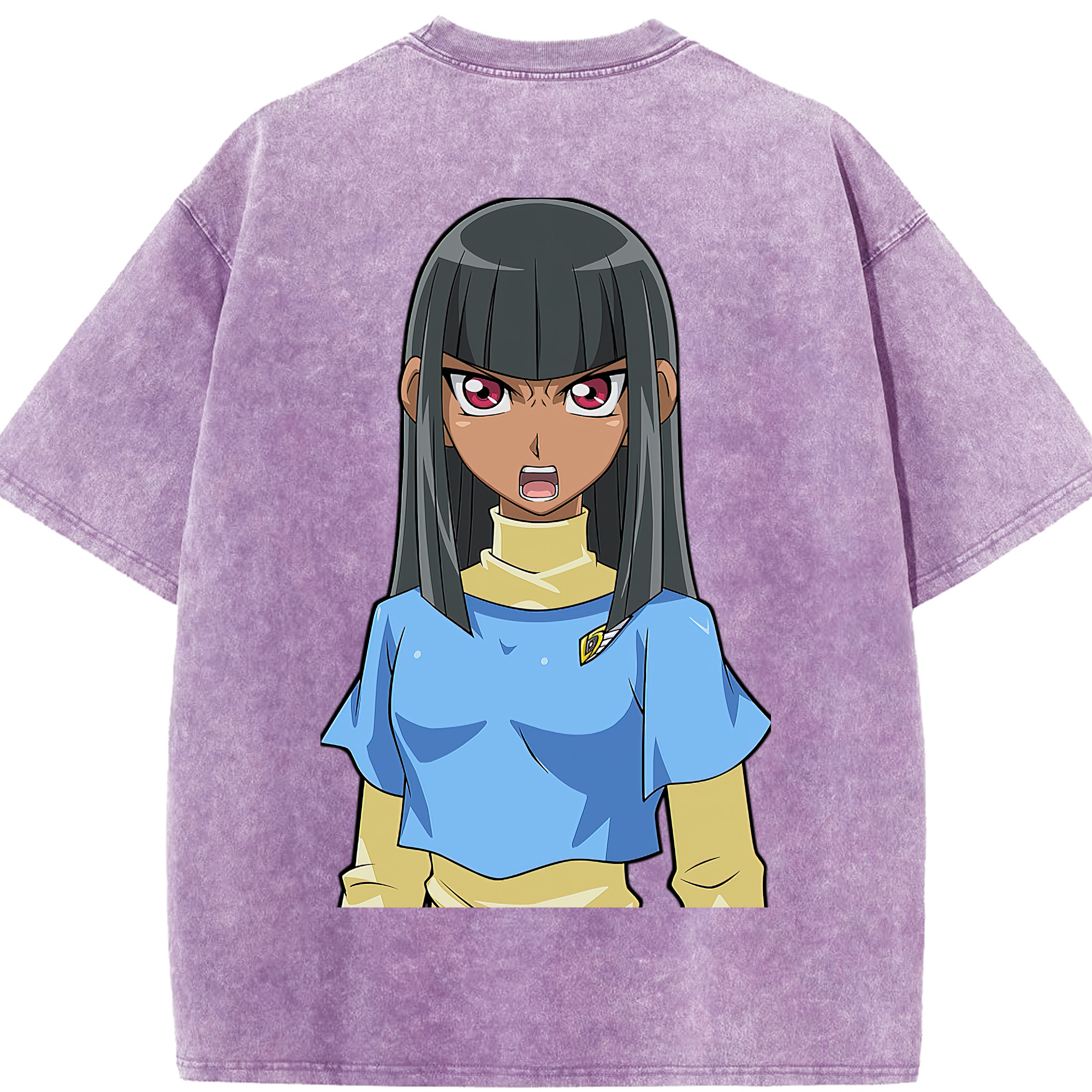 （画像用） 遊☆戯☆王 Yu-Gi-Oh! 綿100% ヴィンテージ風 半袖Tシャツ（背面プリント）