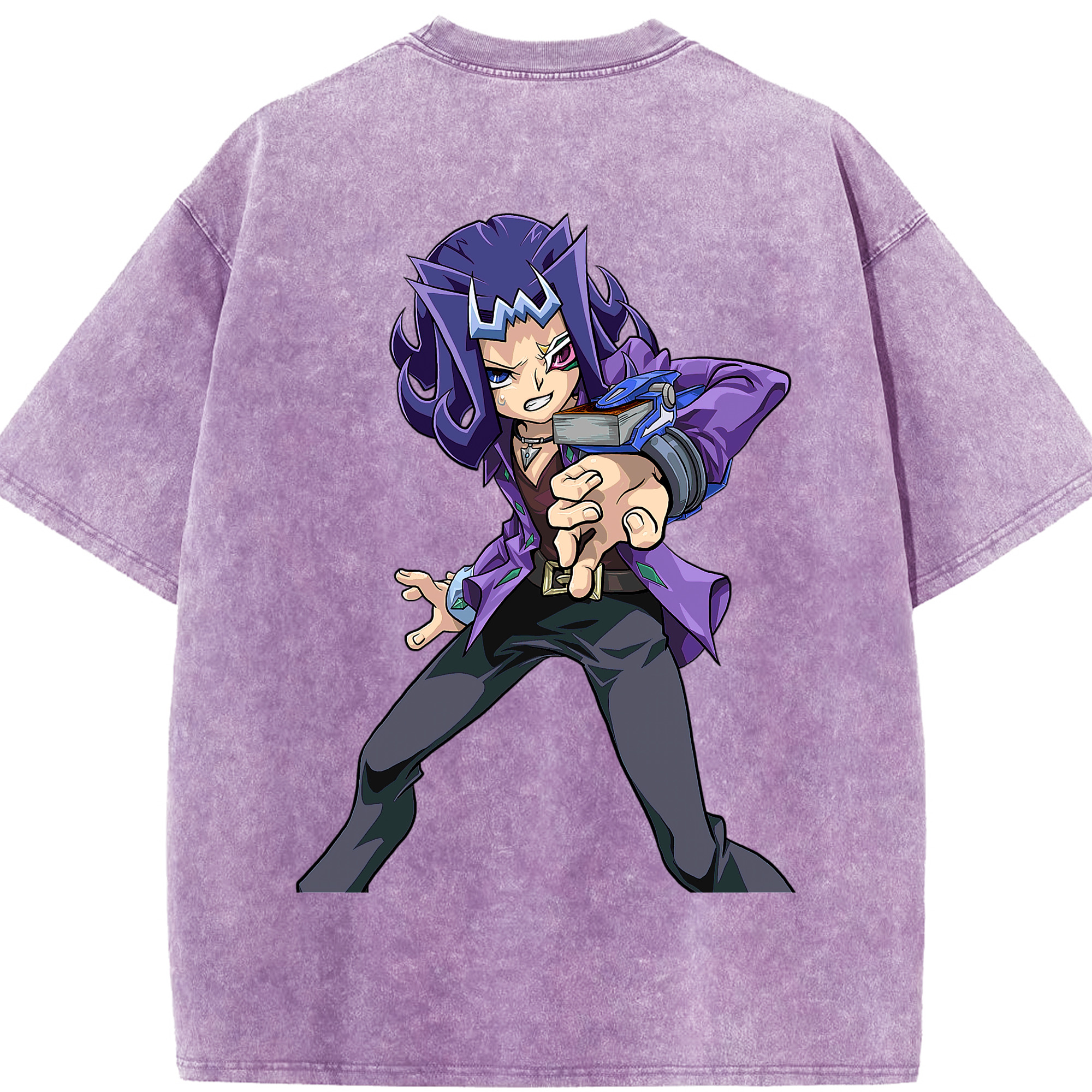 （画像用） 遊☆戯☆王 Yu-Gi-Oh! 綿100% ヴィンテージ風 半袖Tシャツ（背面プリント）