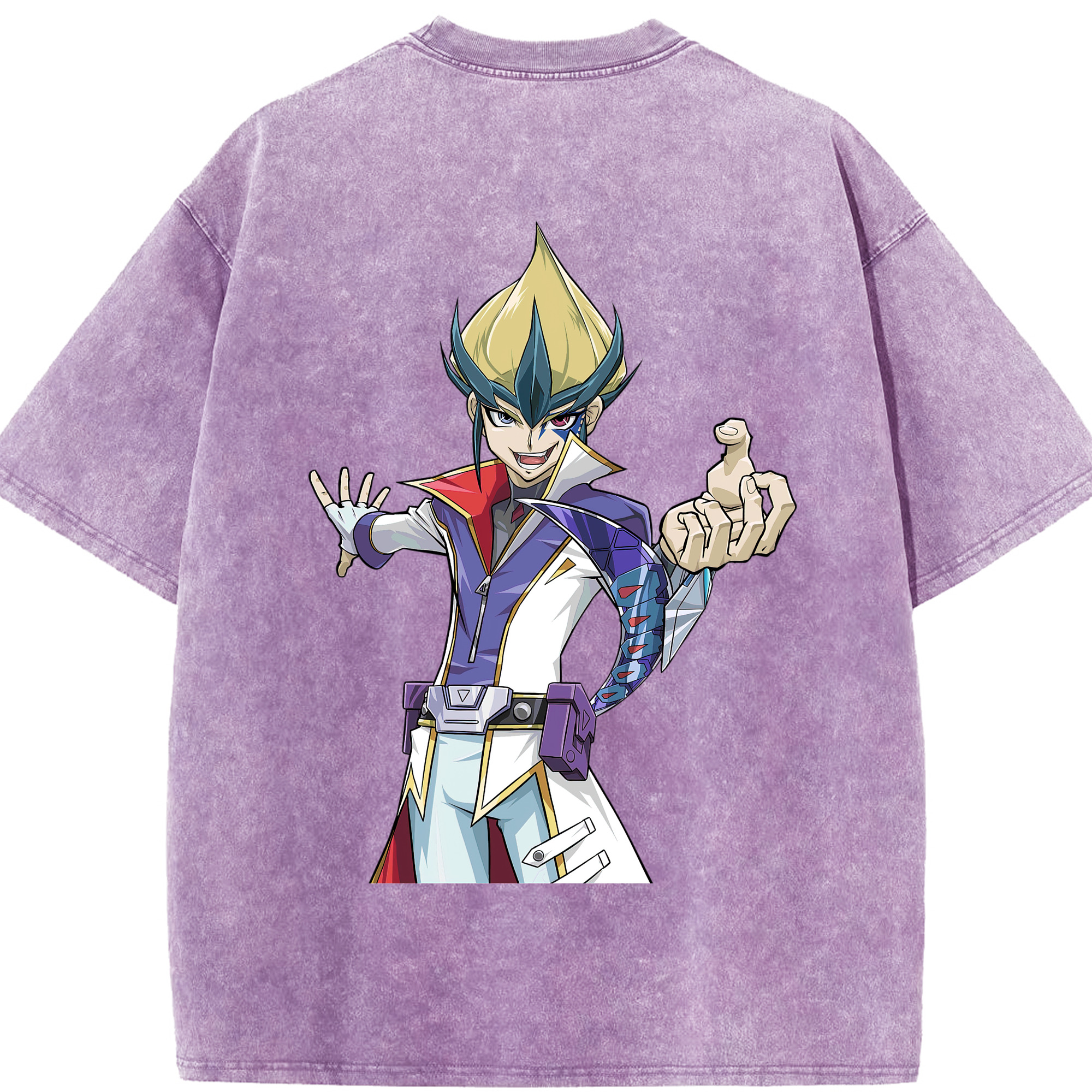 （画像用） 遊☆戯☆王 Yu-Gi-Oh! 綿100% ヴィンテージ風 半袖Tシャツ（背面プリント）