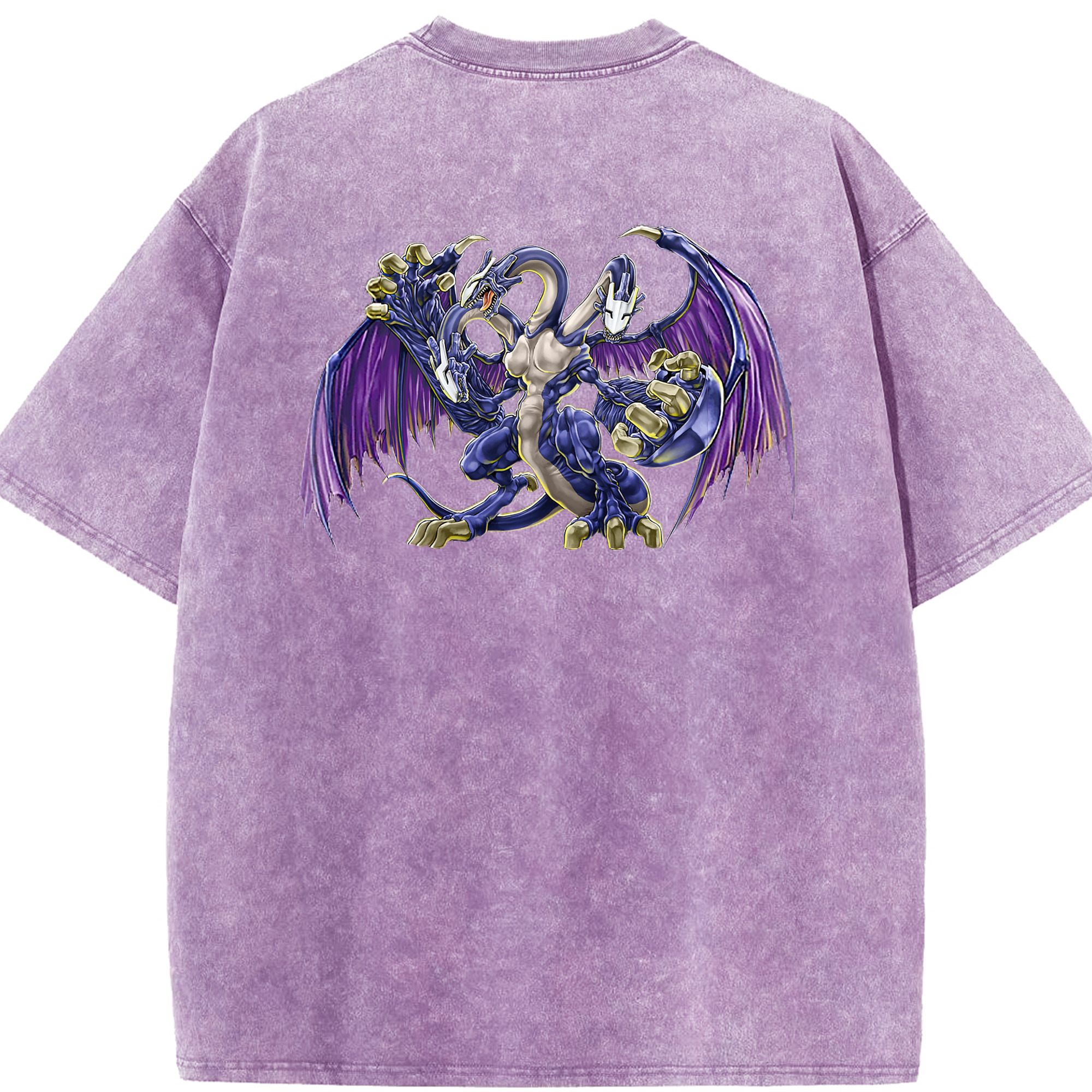 （画像用） 遊☆戯☆王 Yu-Gi-Oh! 綿100% ヴィンテージ風 半袖Tシャツ（背面プリント）