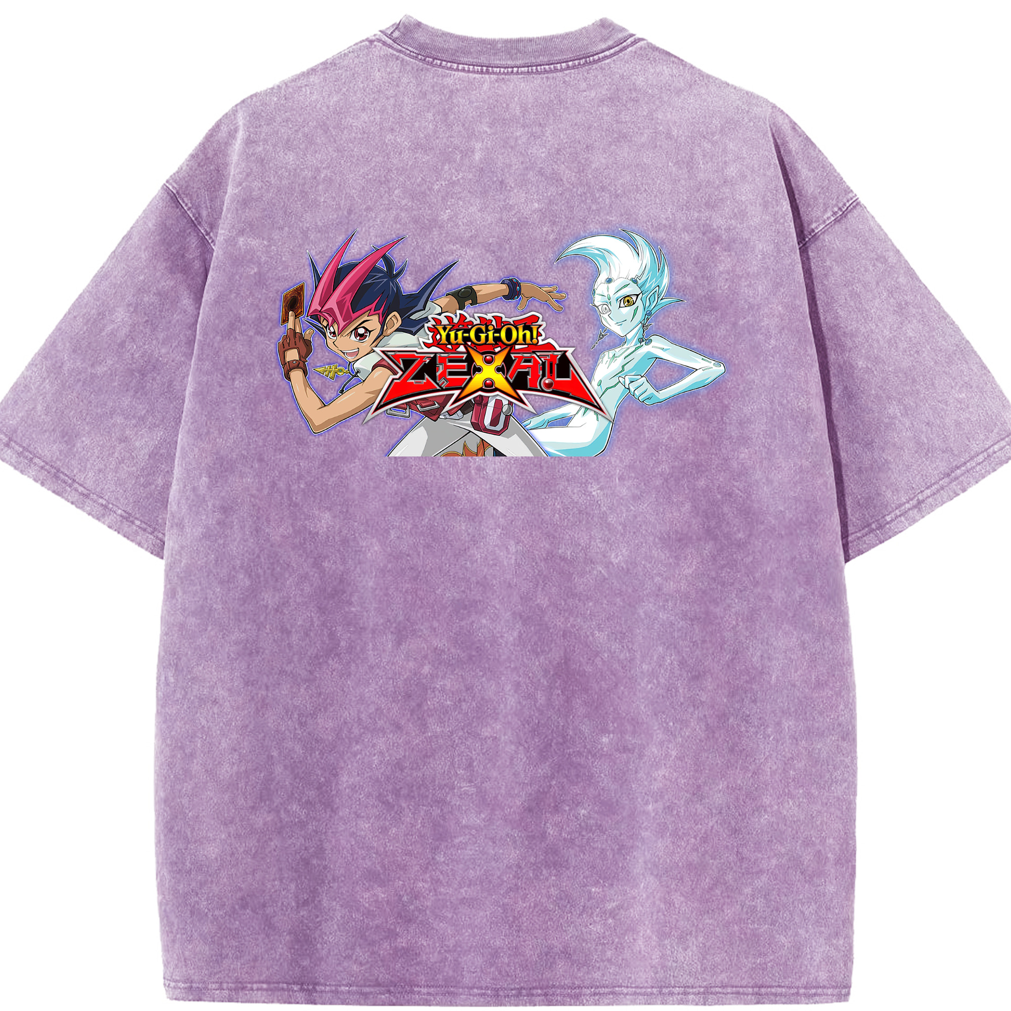 （画像用） 遊☆戯☆王 Yu-Gi-Oh! 綿100% ヴィンテージ風 半袖Tシャツ（背面プリント）