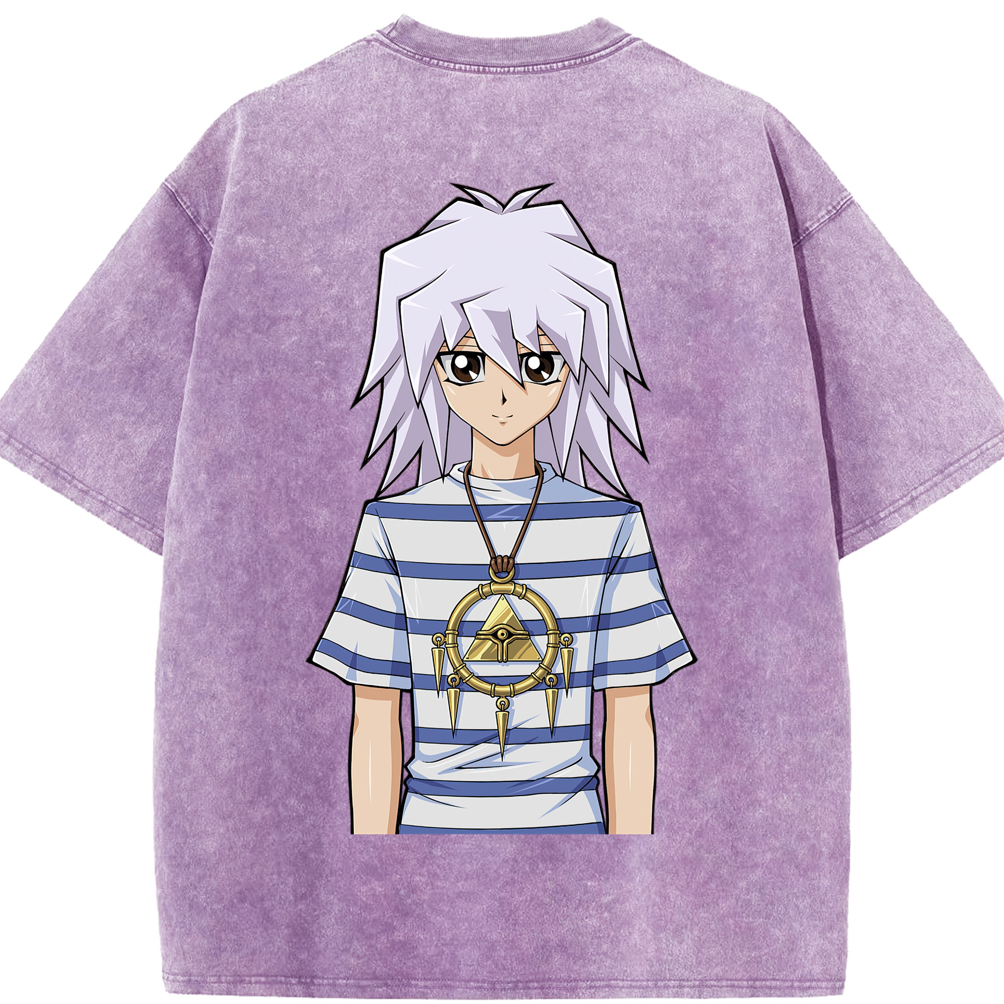 （画像用） 遊☆戯☆王 Yu-Gi-Oh! 綿100% ヴィンテージ風 半袖Tシャツ（背面プリント）